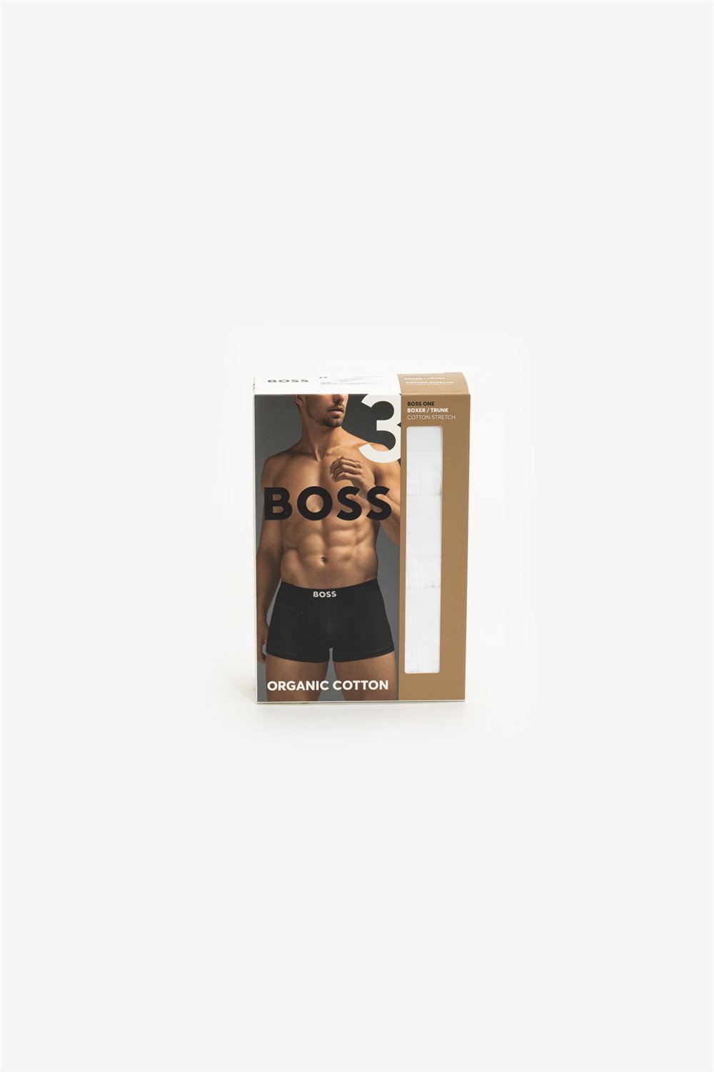 Boss Trunk 3P BOSS ONE Erkek 3lü Boxer Beyaz