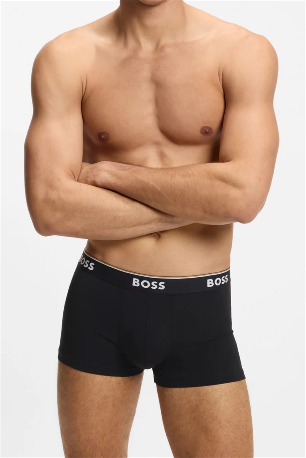 Boss Trunk 3P Power Desig Erkek 3lü Boxer Gri