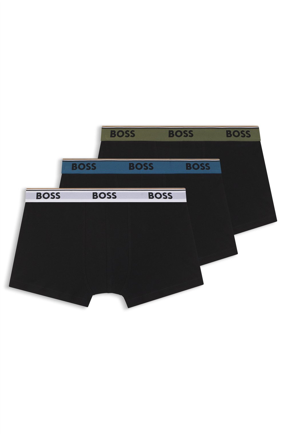 Boss Trunk 3P Power Erkek 3lü Boxer Siyah