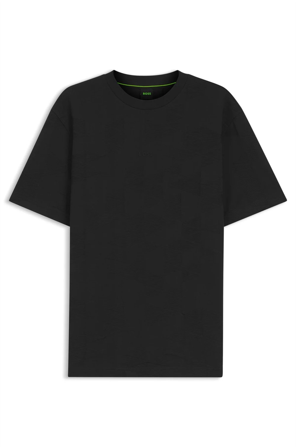 BOSS Ts Network Jq Erkek Bisiklet Yaka T-Shirt Siyah