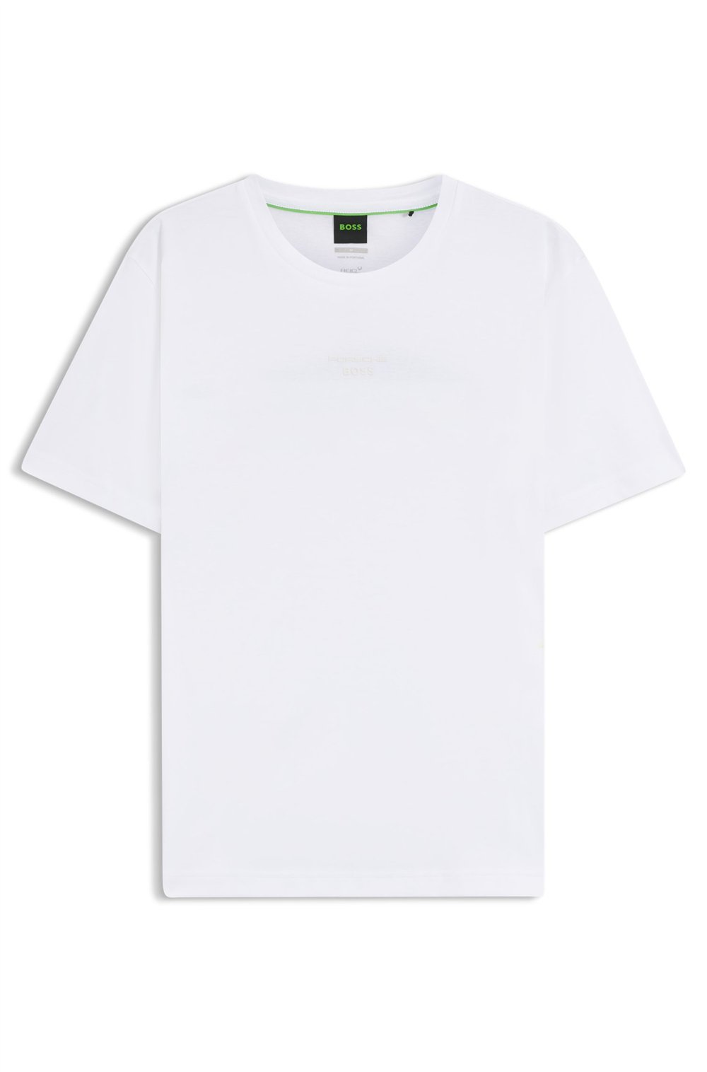 Boss Ts Ps Spirit70 Car Erkek Bisiklet Yaka T-Shirt Beyaz
