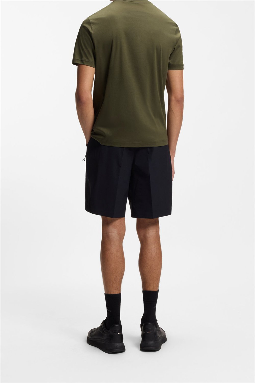 Boss Ts Ps Spirit70 Grx Erkek Bisiklet Yaka T-Shirt Yeşil