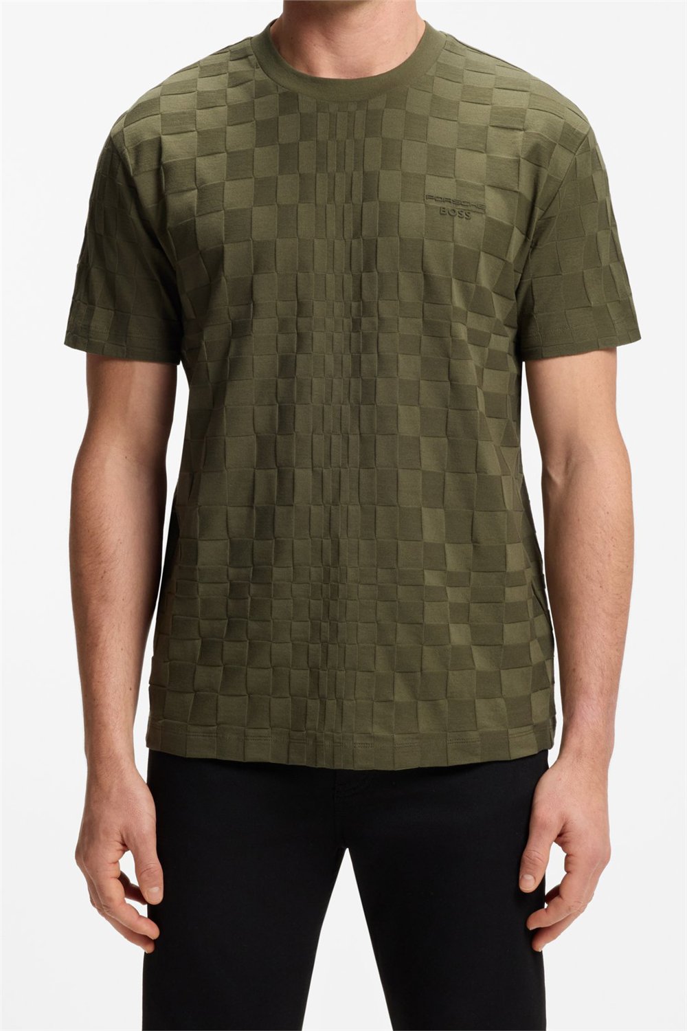 Boss Ts Ps Spirit70 Jacq Erkek Bisiklet Yaka T-Shirt Yeşil