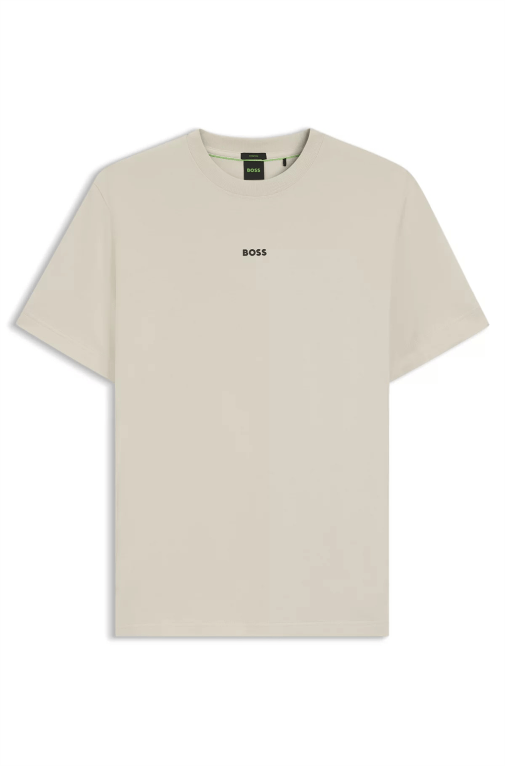 BOSS Ts Urban Tech Erkek Bisiklet Yaka T-Shirt Bej