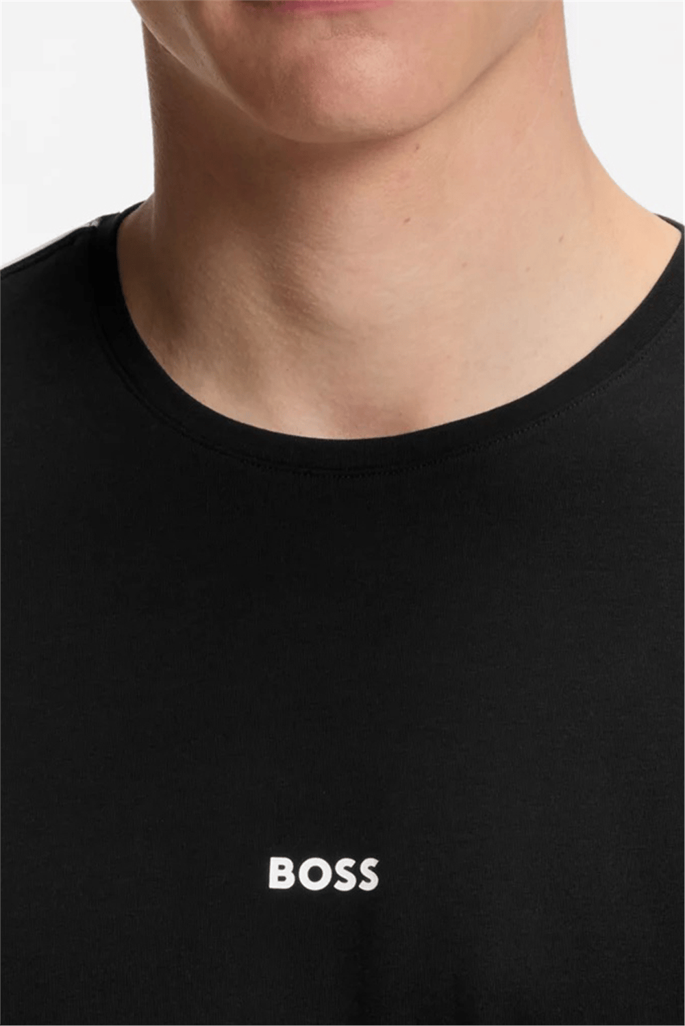 Boss Unique T-Shirtt Erkek Pijama Üstü Siyah