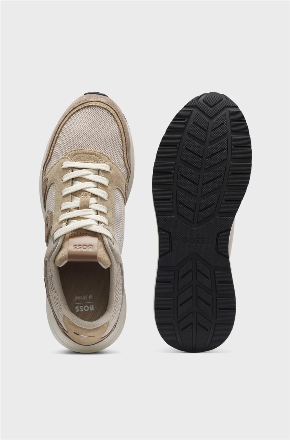 BOSS Vinston Runn Sdmebb Erkek Sneaker Bej