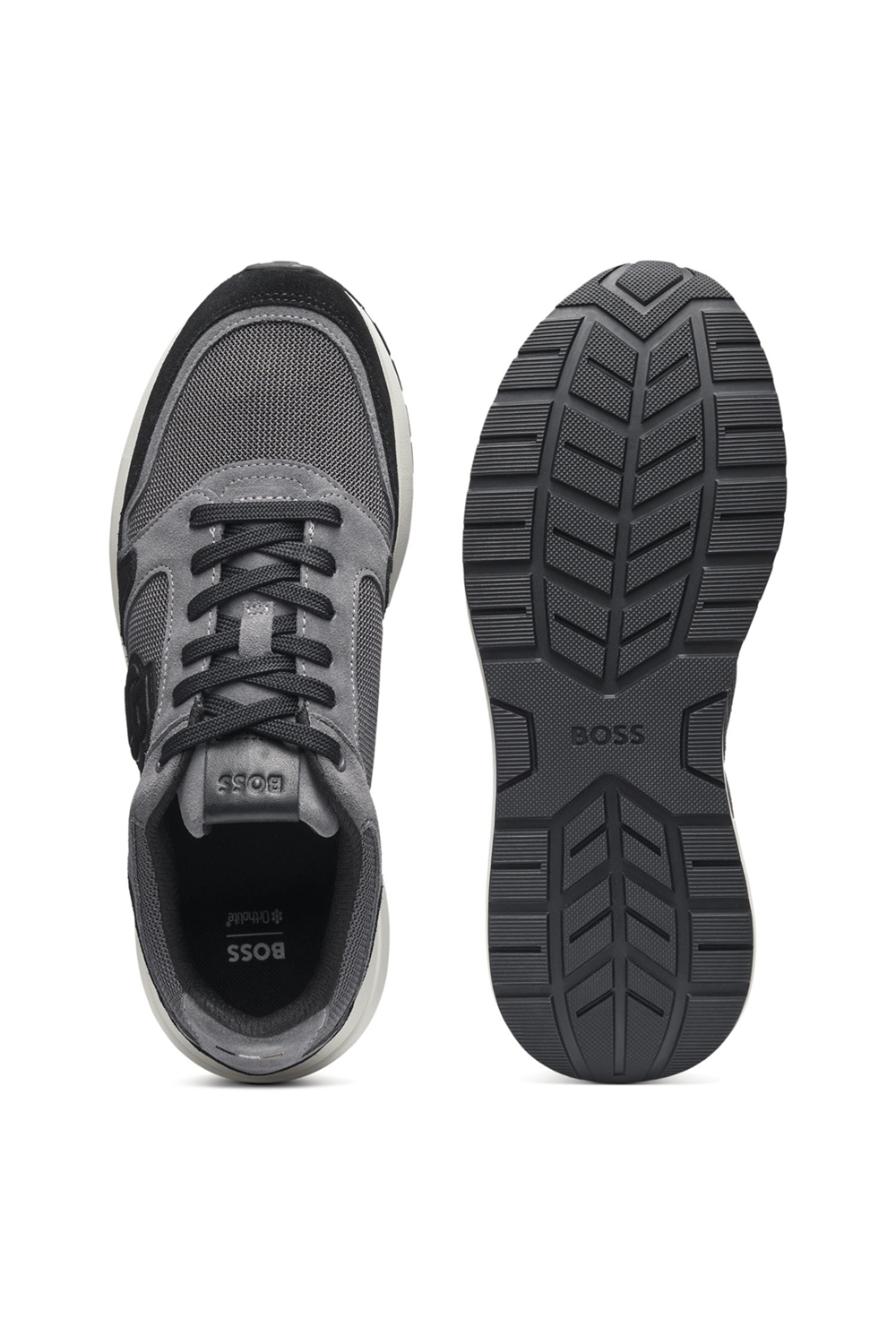 BOSS Vinston Runn Sdmebb Erkek Sneaker Gri