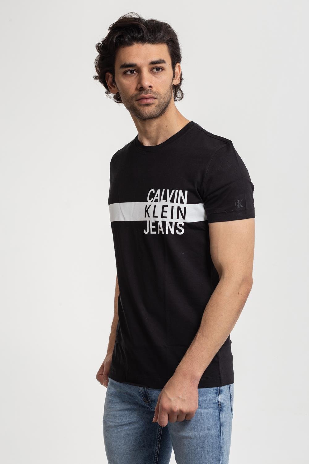 Calvin Klein %100 Organik Pamuklu Slim Fit Erkek T-Shirt