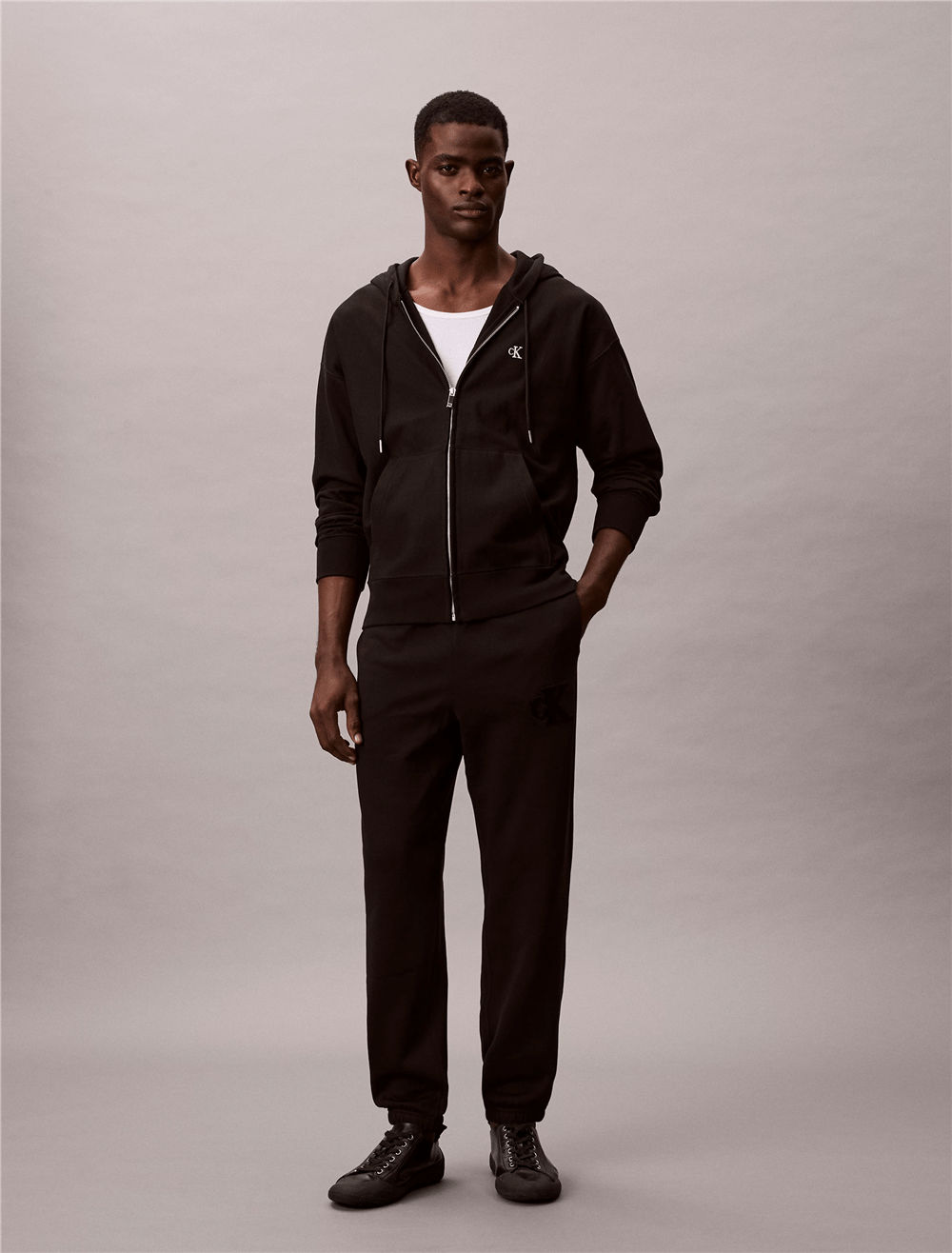 Calvin Klein 350Gsm Fleece Gift Giving Erkek Eşofman Altı Siyah