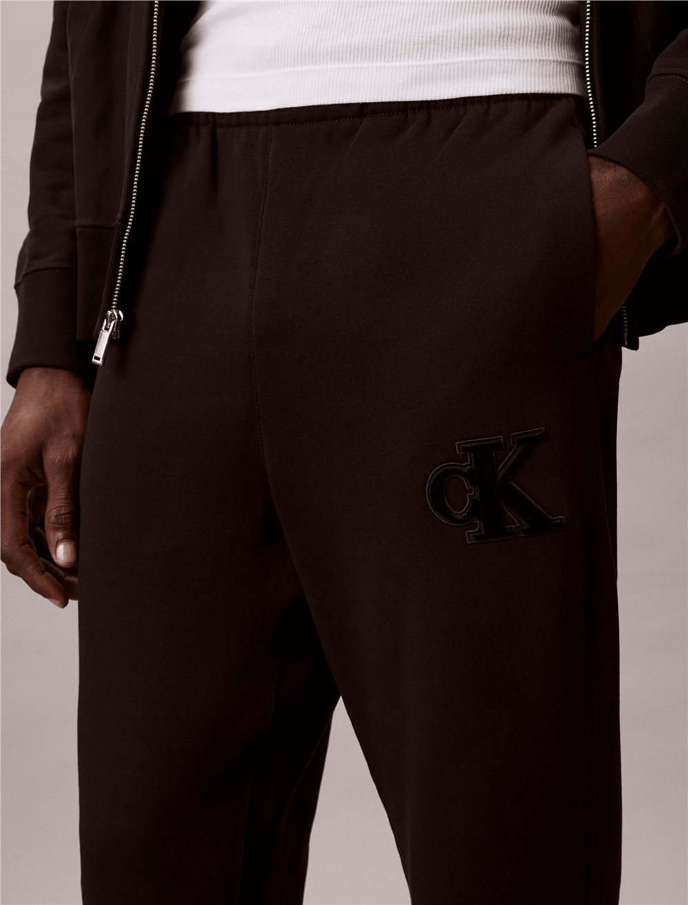 Calvin Klein 350Gsm Fleece Gift Giving Erkek Eşofman Altı Siyah