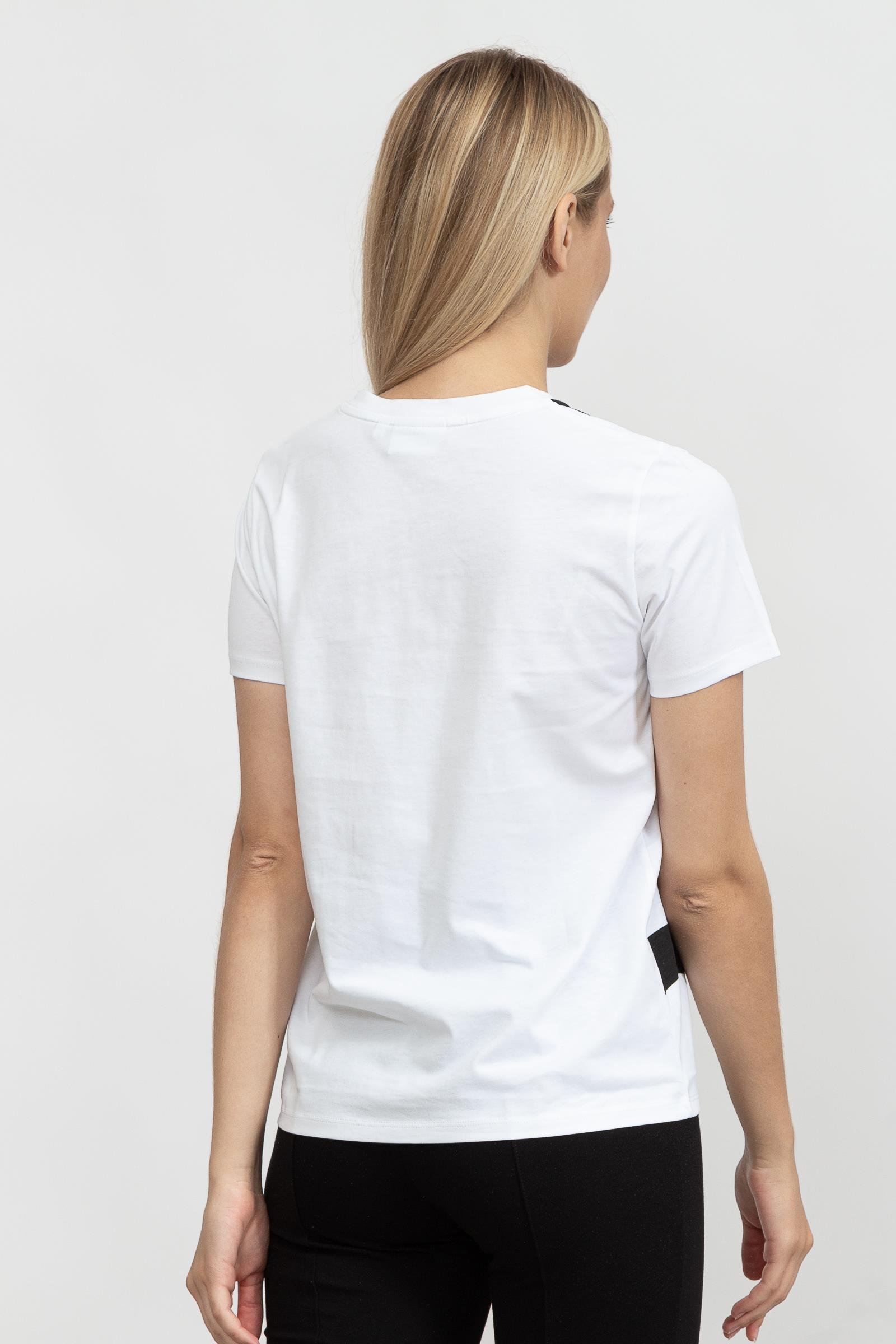 Calvin Klein Abstract Logo Kadın Bisiklet Yaka T-Shirt