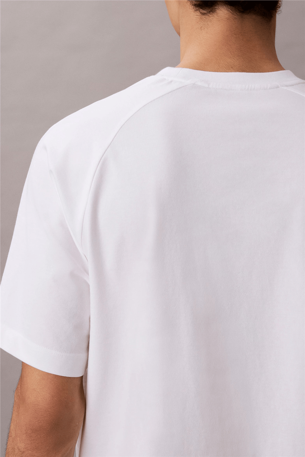 Calvin Klein Active Top Erkek Bisiklet Yaka T-Shirt Beyaz