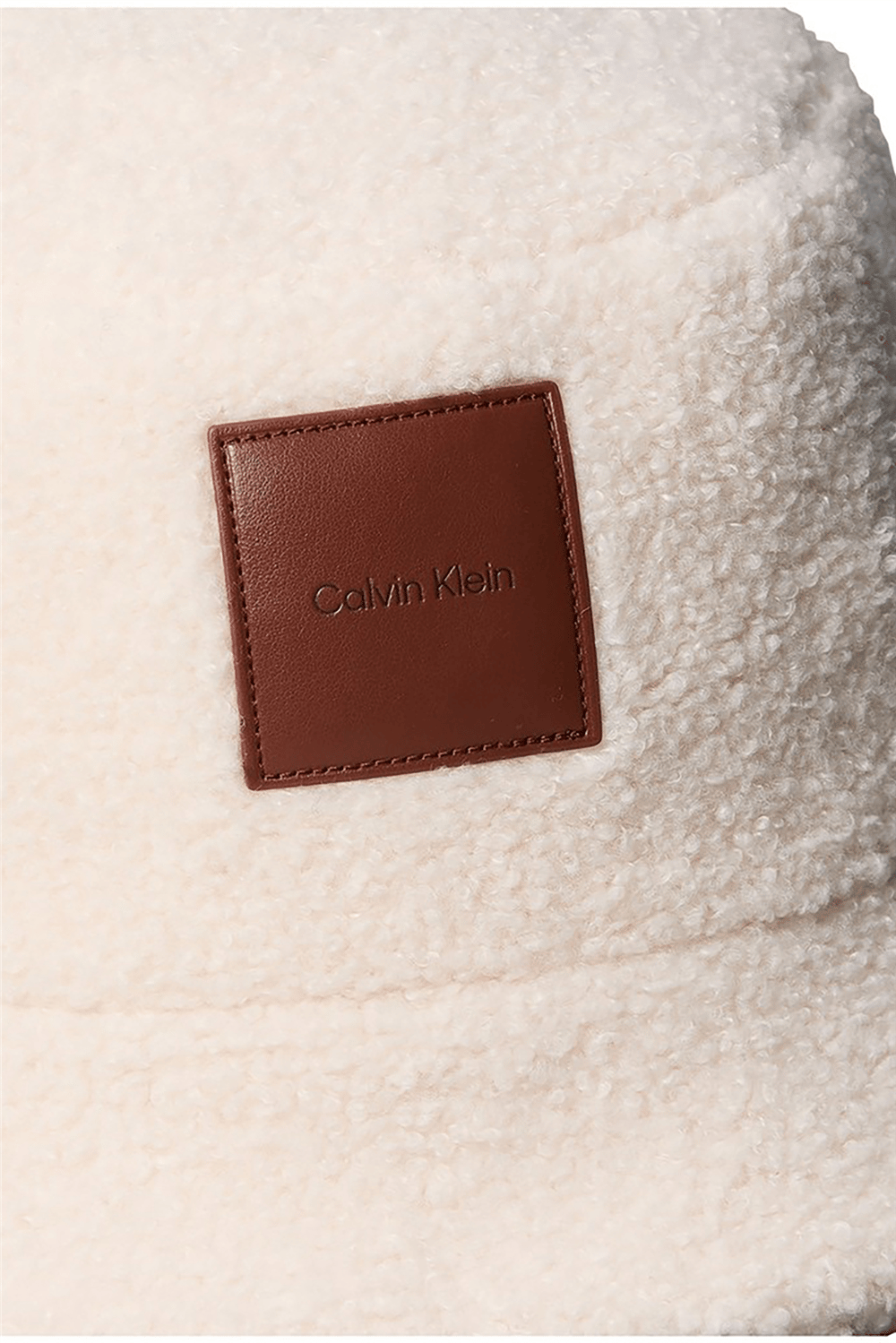 Calvin Klein All-Over Sherpa W/ Patch Bucket Kadın Bucket Şapka