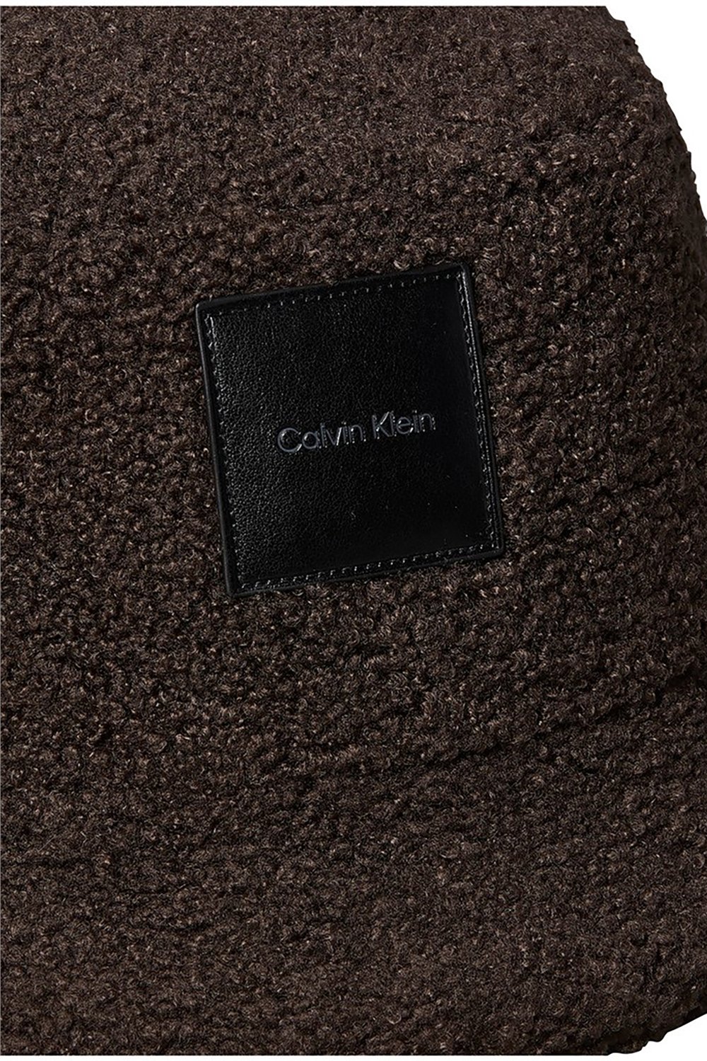 Calvin Klein All-Over Sherpa W/ Patch Bucket Kadın Bucket Şapka Kahverengi