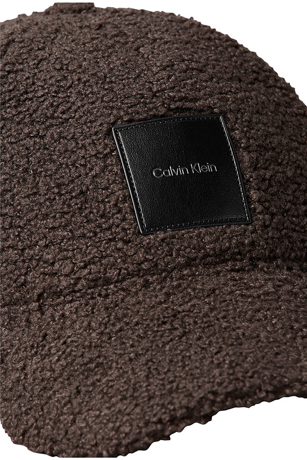 Calvin Klein All-Over Sherpa W/ Patch Cap Kadın Baseball Şapka Kahverengi