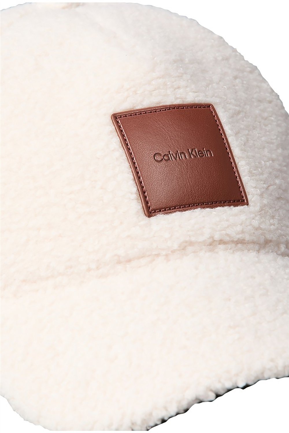 Calvin Klein All-Over Sherpa W/ Patch Cap Kadın Baseball Şapka