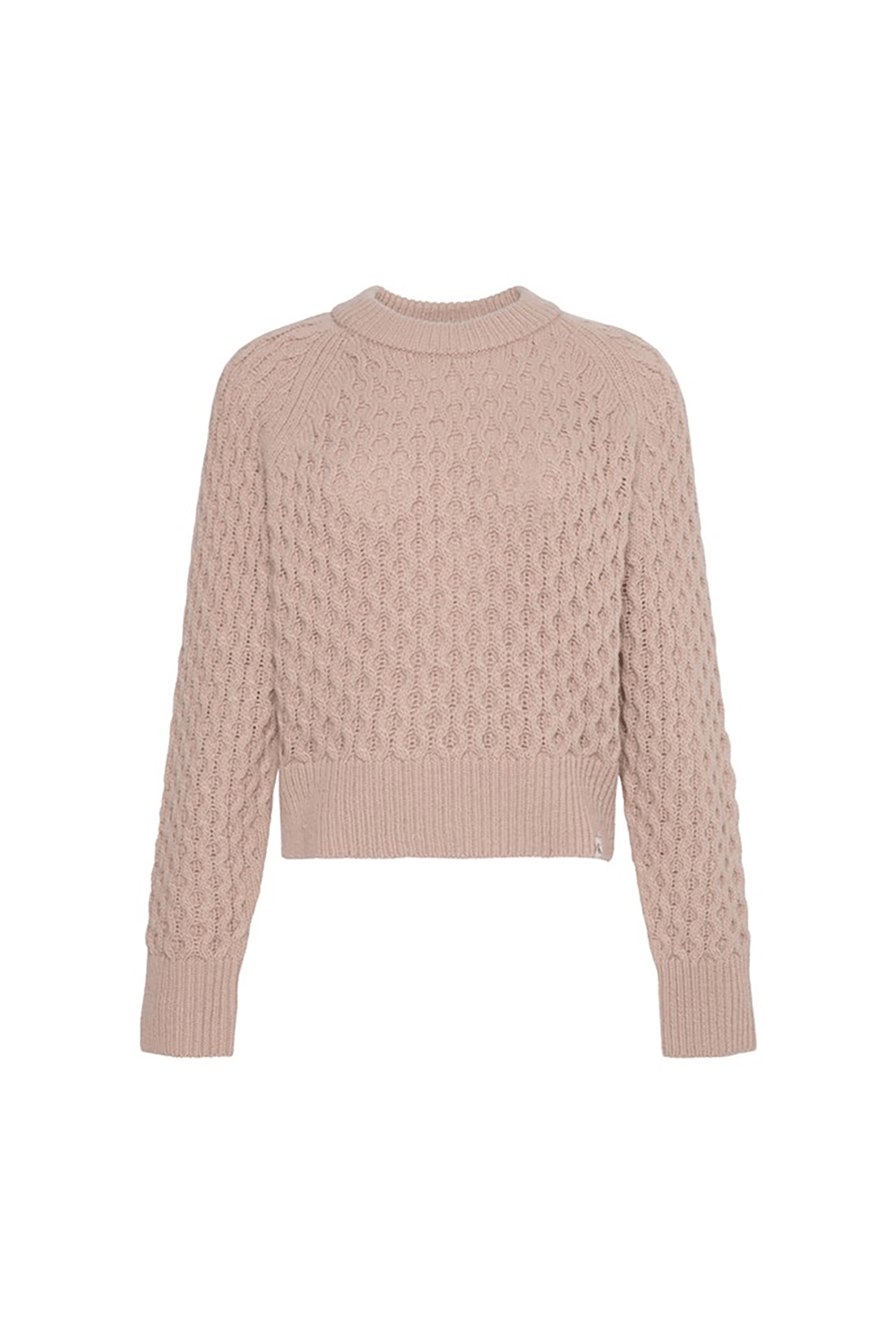Calvin Klein Alpaca Honeycomb Cable Pullover Kadın Triko