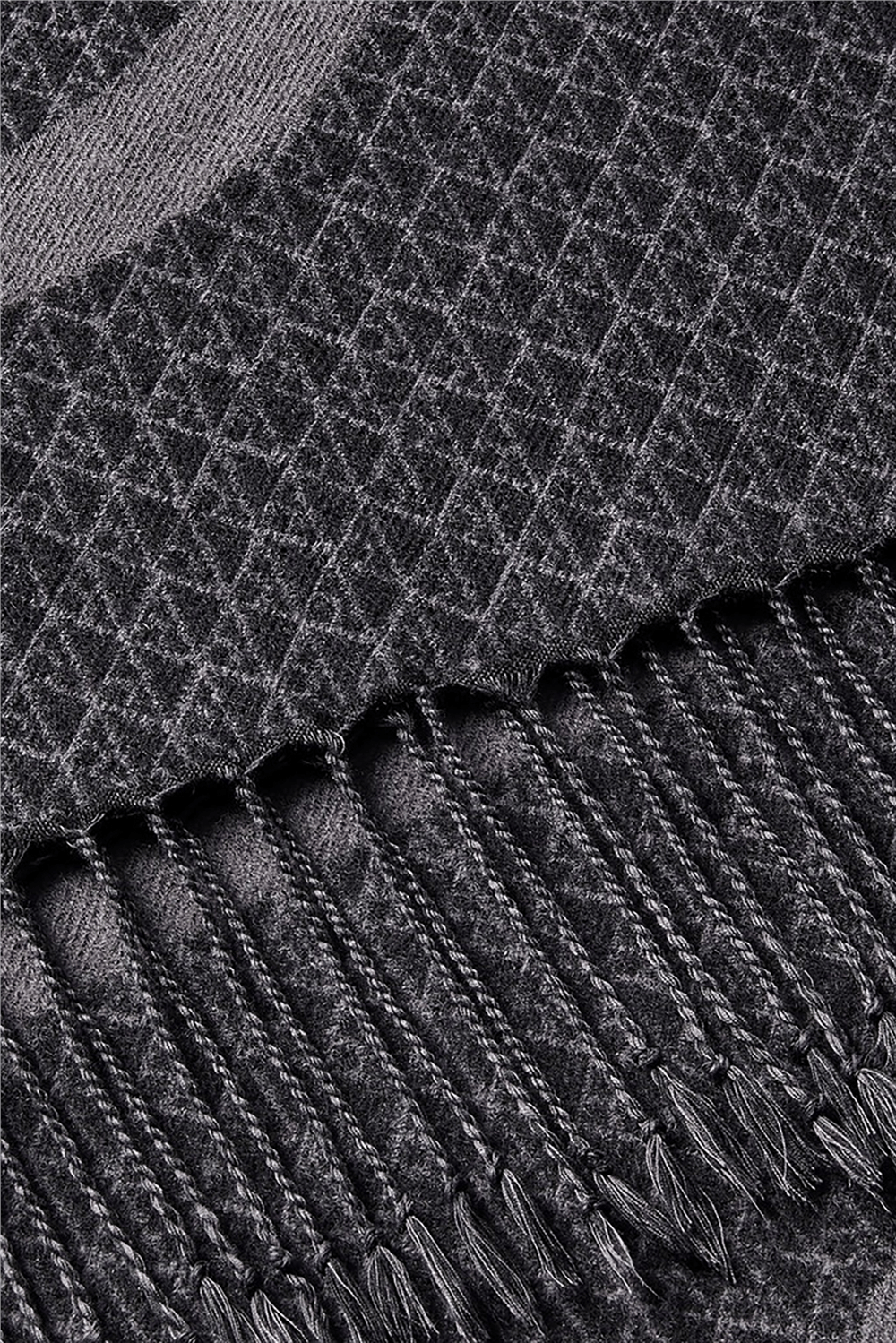 Calvin Klein Aop Bold Logo Woven Scarf Erkek Atkı Siyah