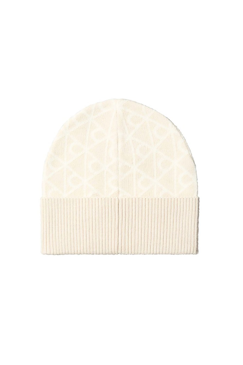 Calvin Klein Aop Jcq﻿ Wool Beanie Kadın Bere Bej