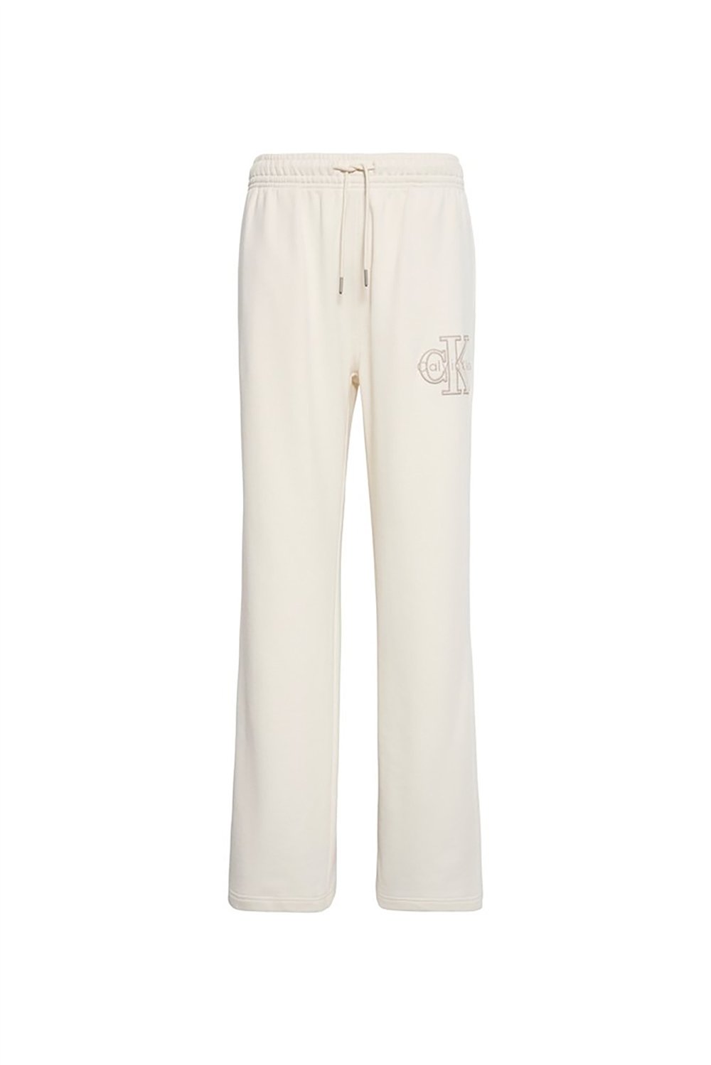 Calvin Klein Baby Terry Seasonal Monologo Pan Kadın Eşofman Altı Beyaz