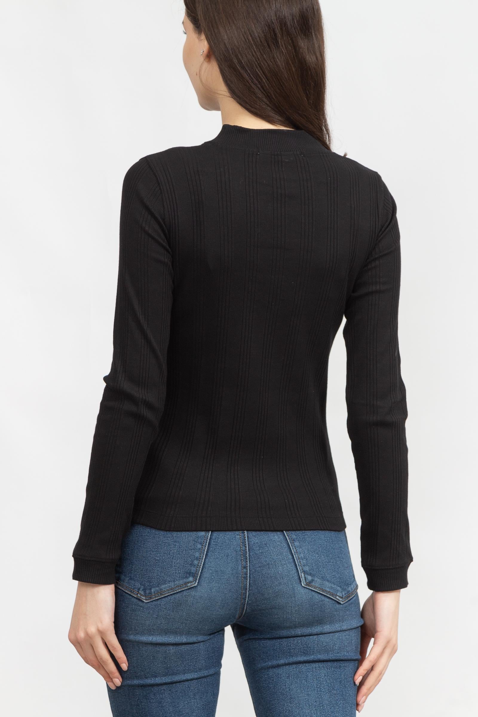 Calvin Klein Badge Rib Long Sleeve Kadın Uzun Kollu T-Shirt