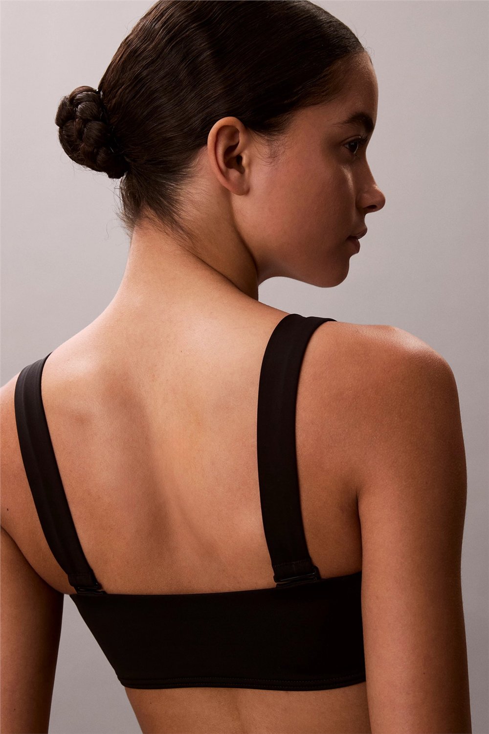 Calvin Klein Bandeau W Straps Kadın Bikini Üstü Siyah