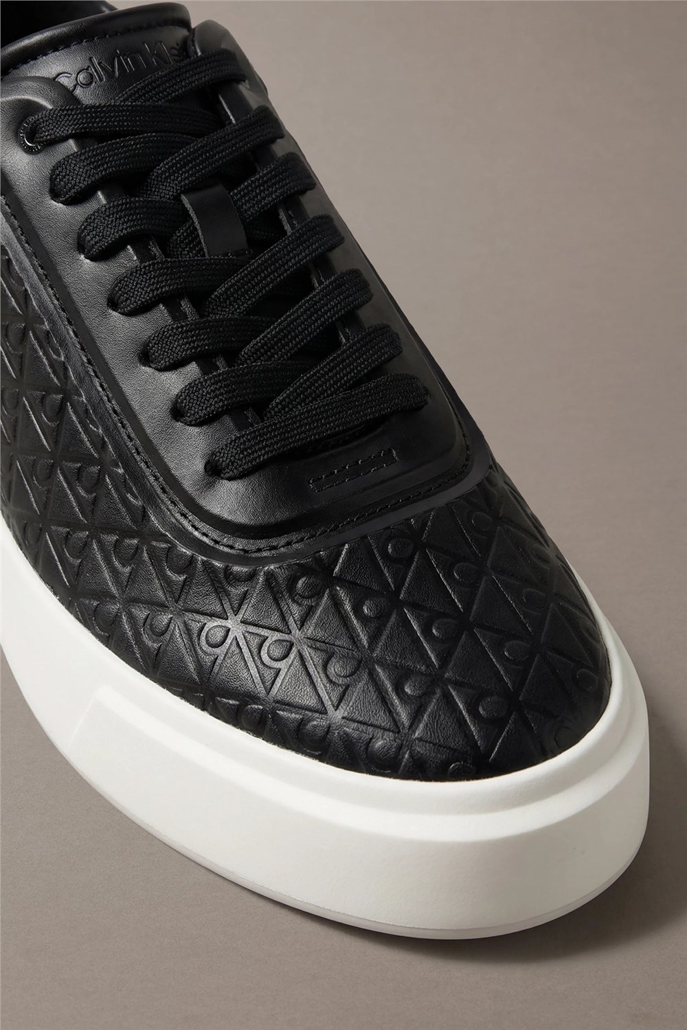 Calvin Klein Basket Cup Oxf Lup Hf Aop Lth Erkek Sneaker Gümüş