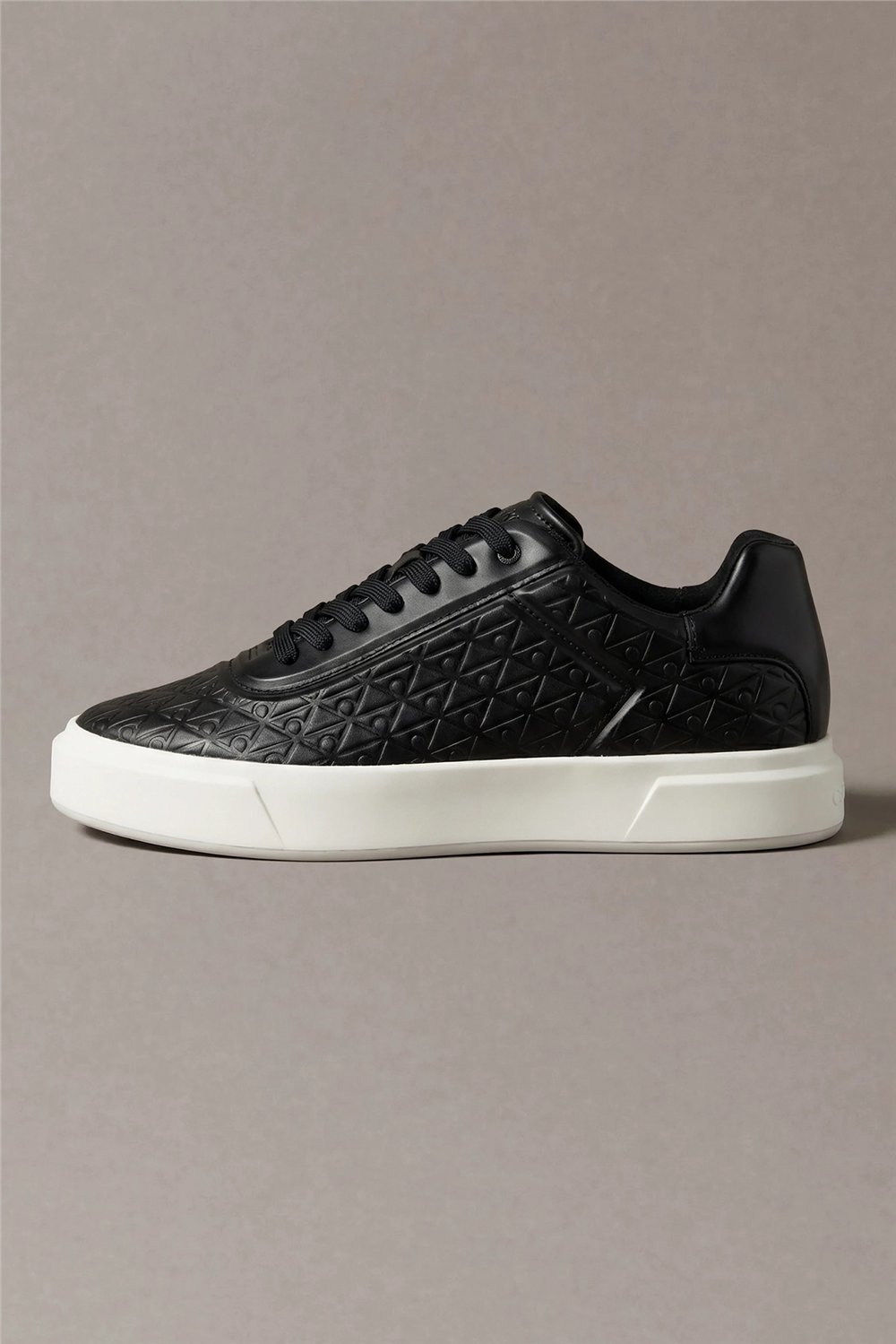 Calvin Klein Basket Cup Oxf Lup Hf Aop Lth Erkek Sneaker Gümüş