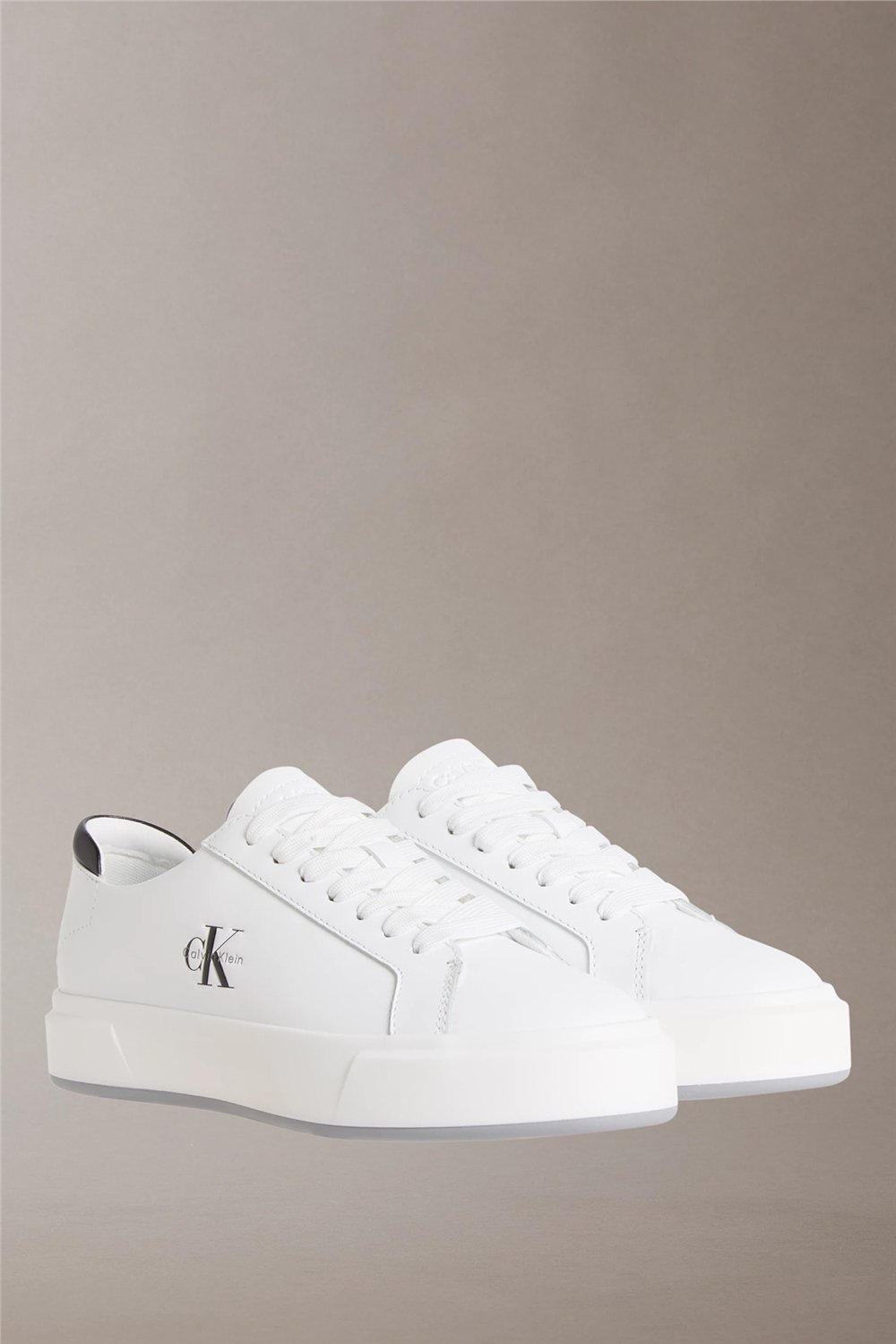 Calvin Klein Basket Cupsole Laceup Lth Ml Erkek Sneaker Beyaz