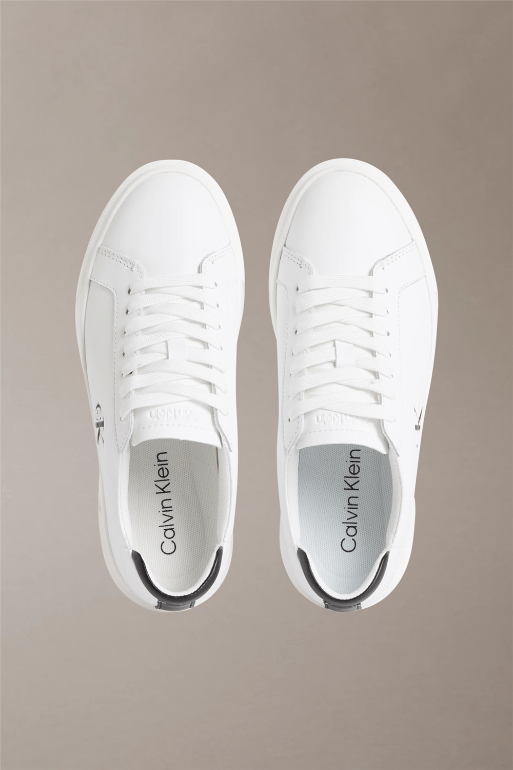 Calvin Klein Basket Cupsole Laceup Lth Ml Erkek Sneaker Beyaz