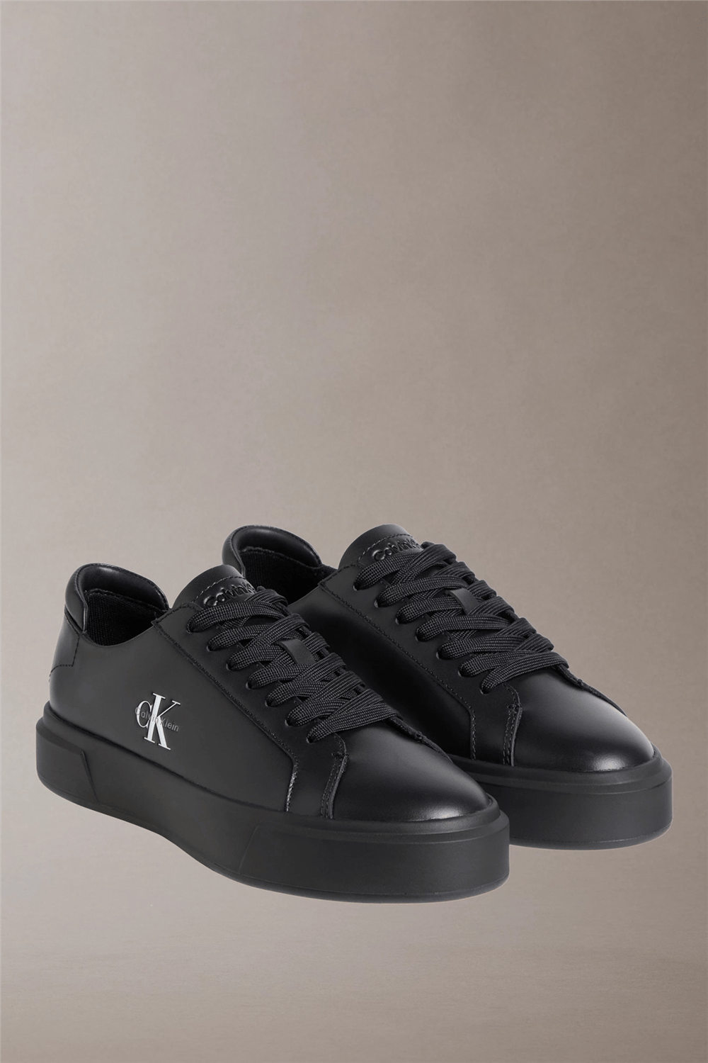 Calvin Klein Basket Cupsole Laceup Lth Ml Erkek Sneaker Siyah