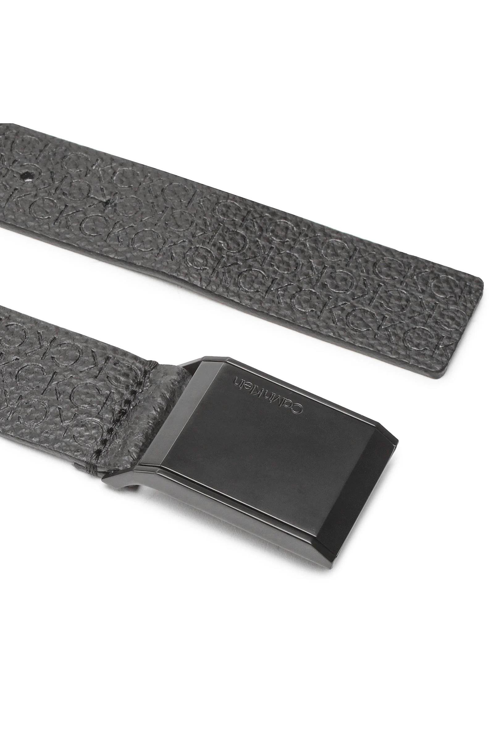 Calvin Klein Beveled Plaque Tonal Mono 35Mm Erkek Kemer