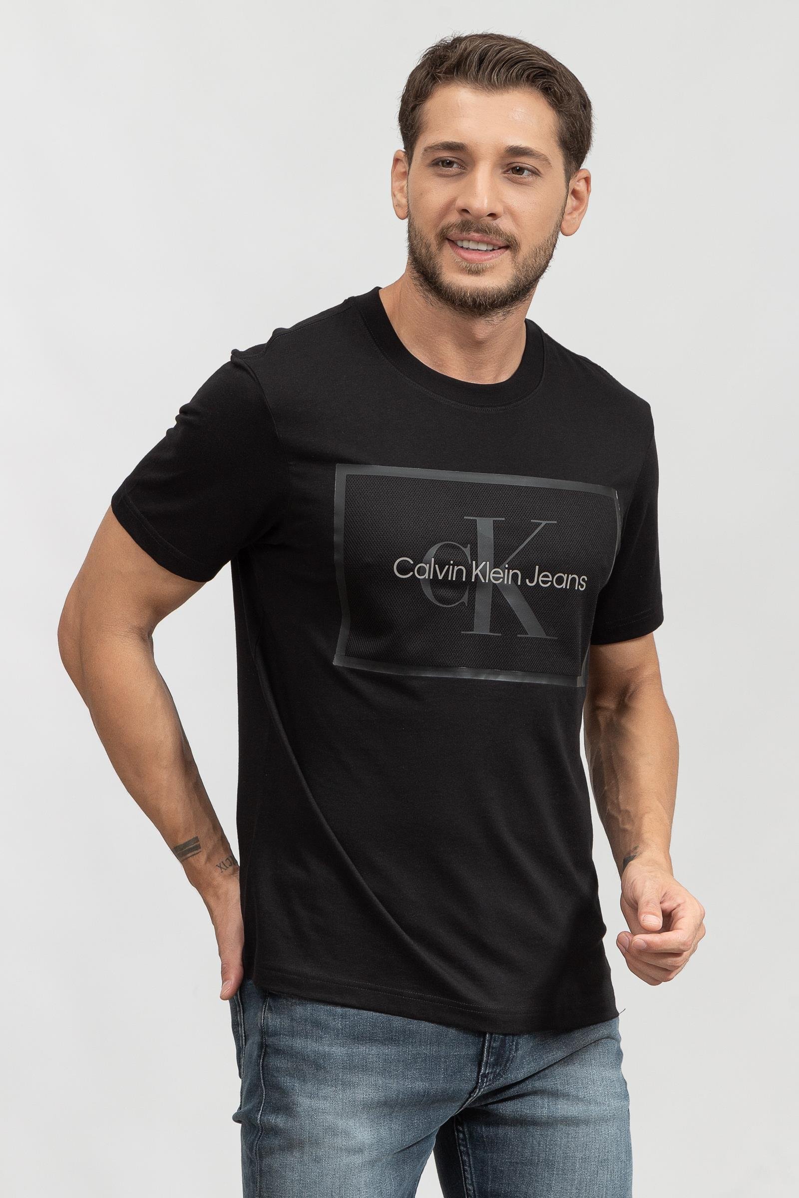Calvin Klein Black Archival Erkek Bisiklet Yaka T-Shirt