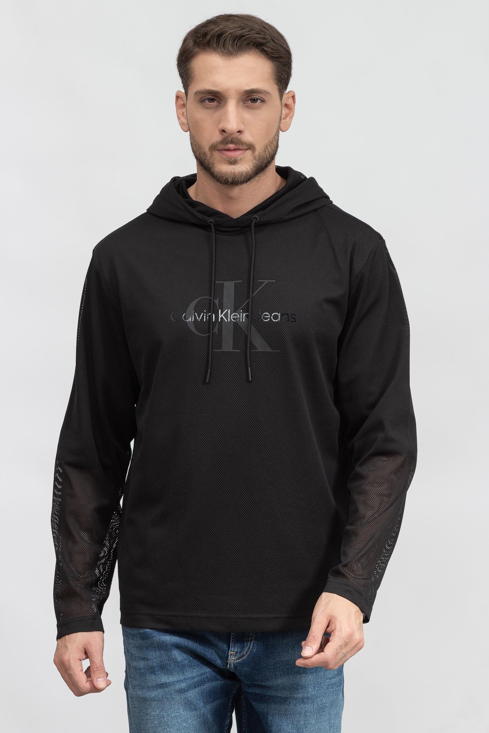 Calvin Klein Black Archival Erkek Kapüşonlu Sweatshirt
