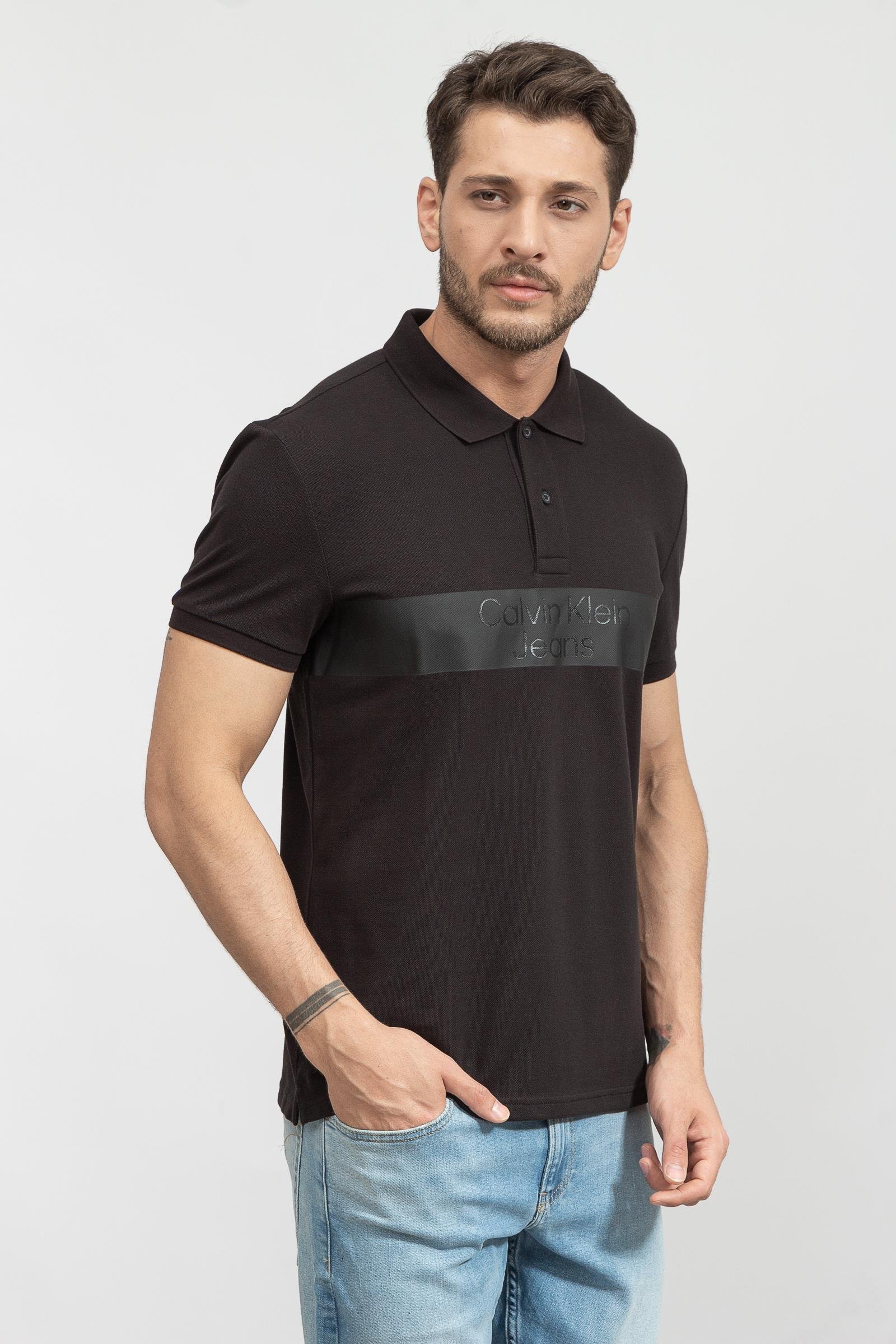 Calvin Klein Blocking institutional Polo Erkek Polo Yaka T-Shirt