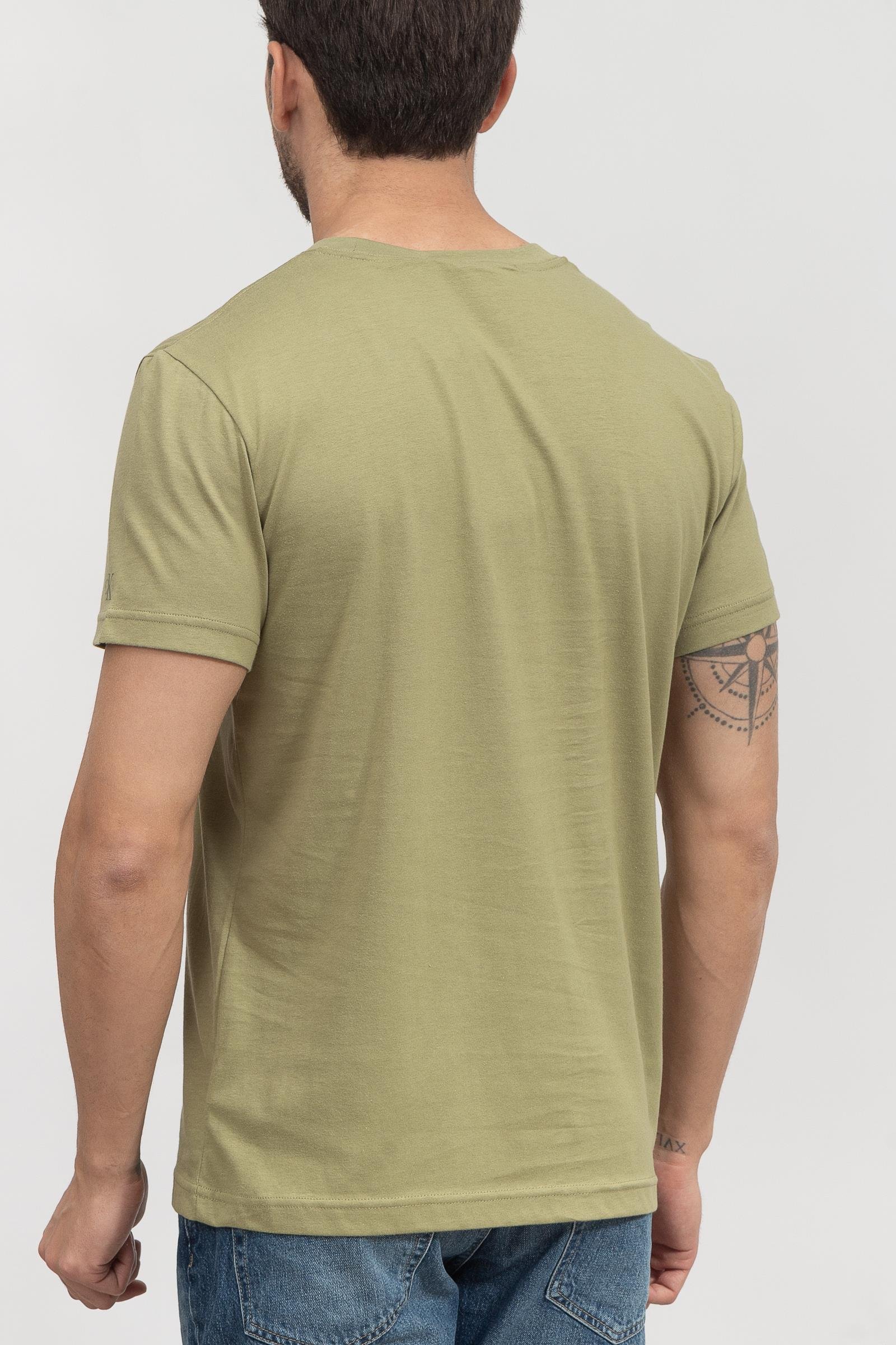 Calvin Klein Blocking institutional Tee Erkek Bisiklet Yaka T-Shirt