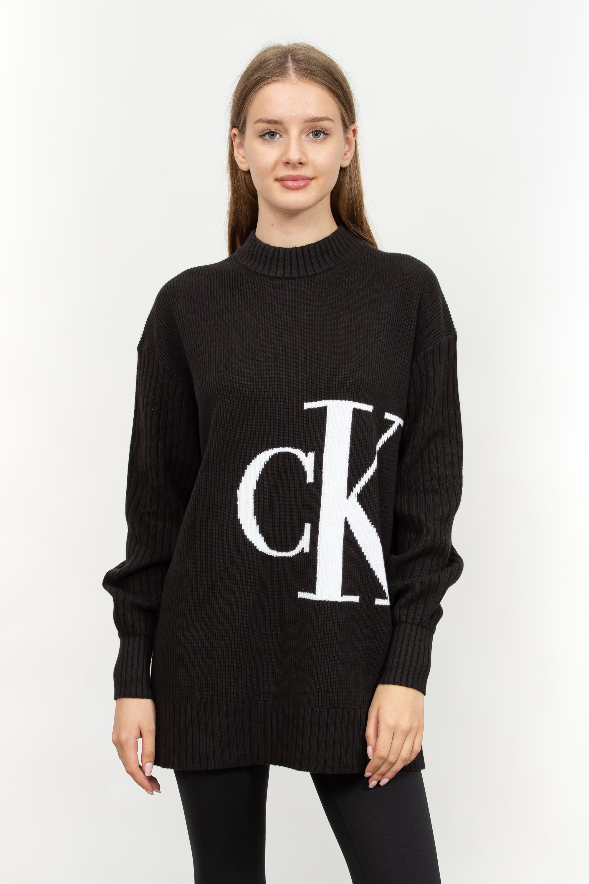 Calvin Klein Blown Up Off Placed Kadın Triko