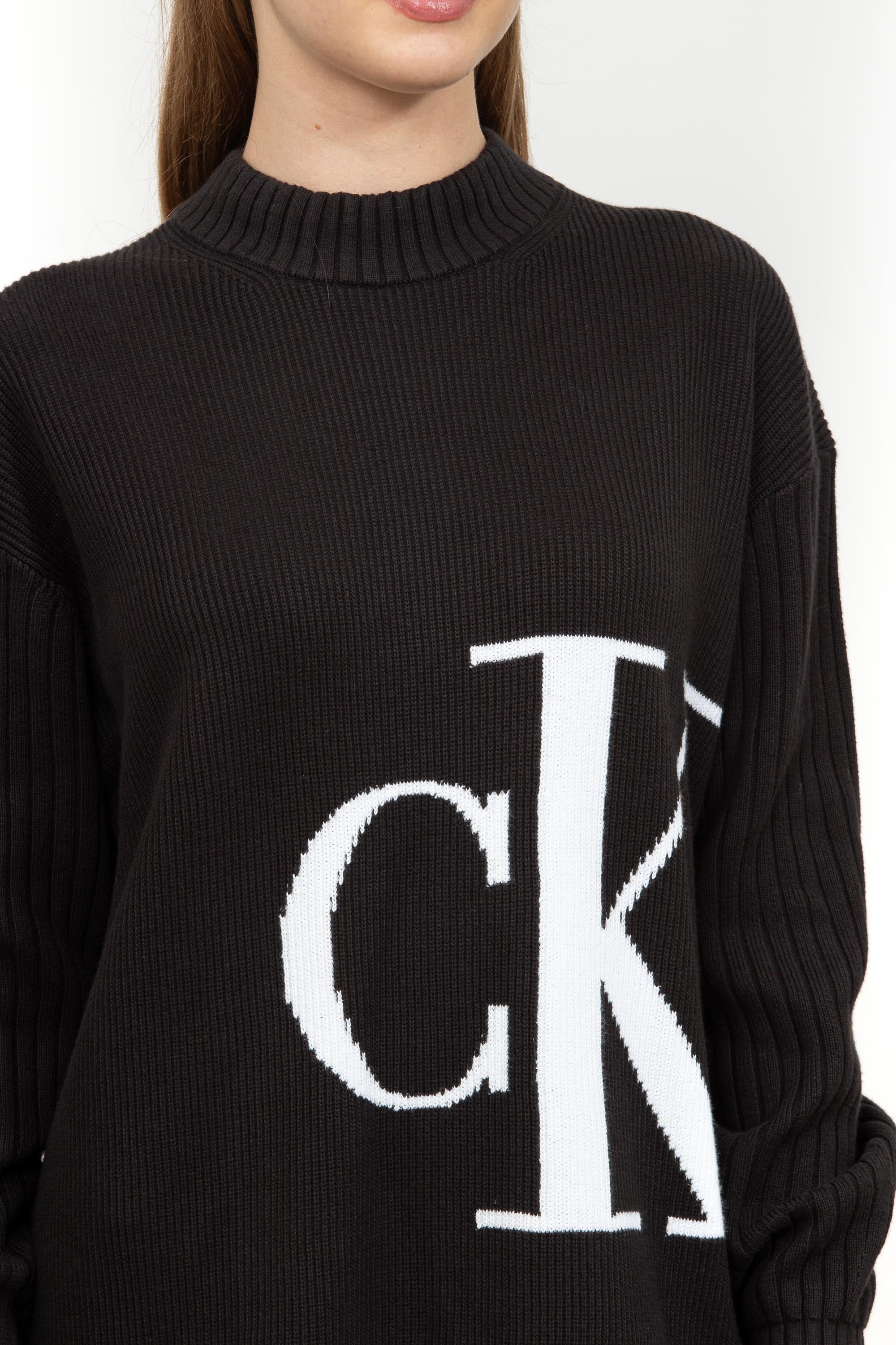 Calvin Klein Blown Up Off Placed Kadın Triko