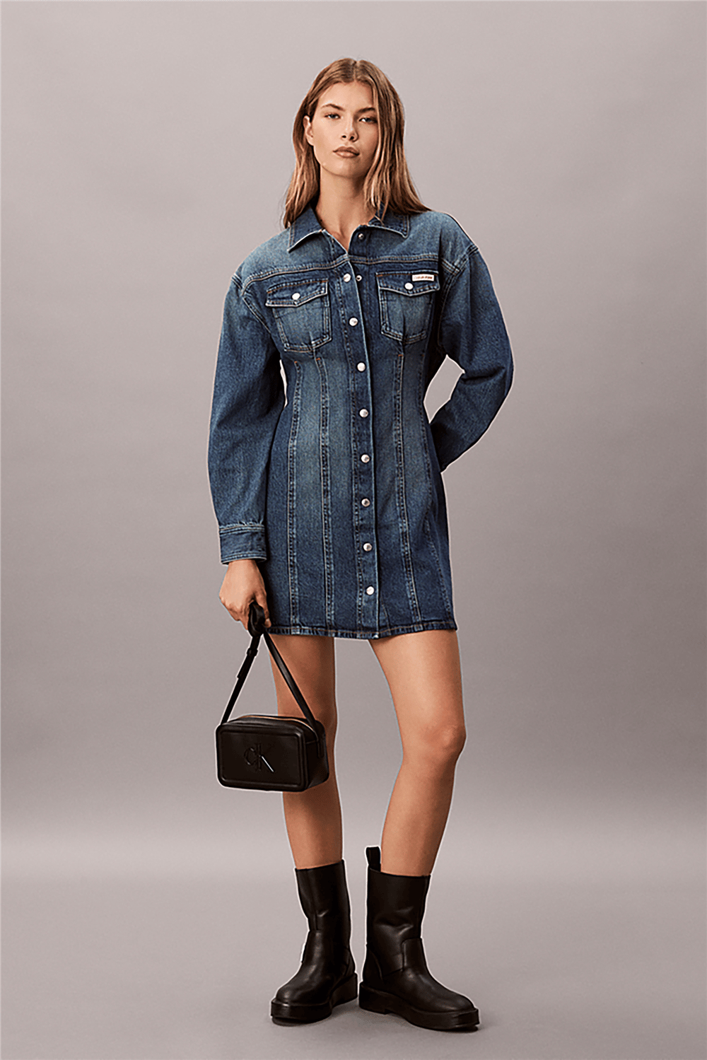 Calvin Klein Bold CK Camera Bag Kadın Mini Omuz Çantası
