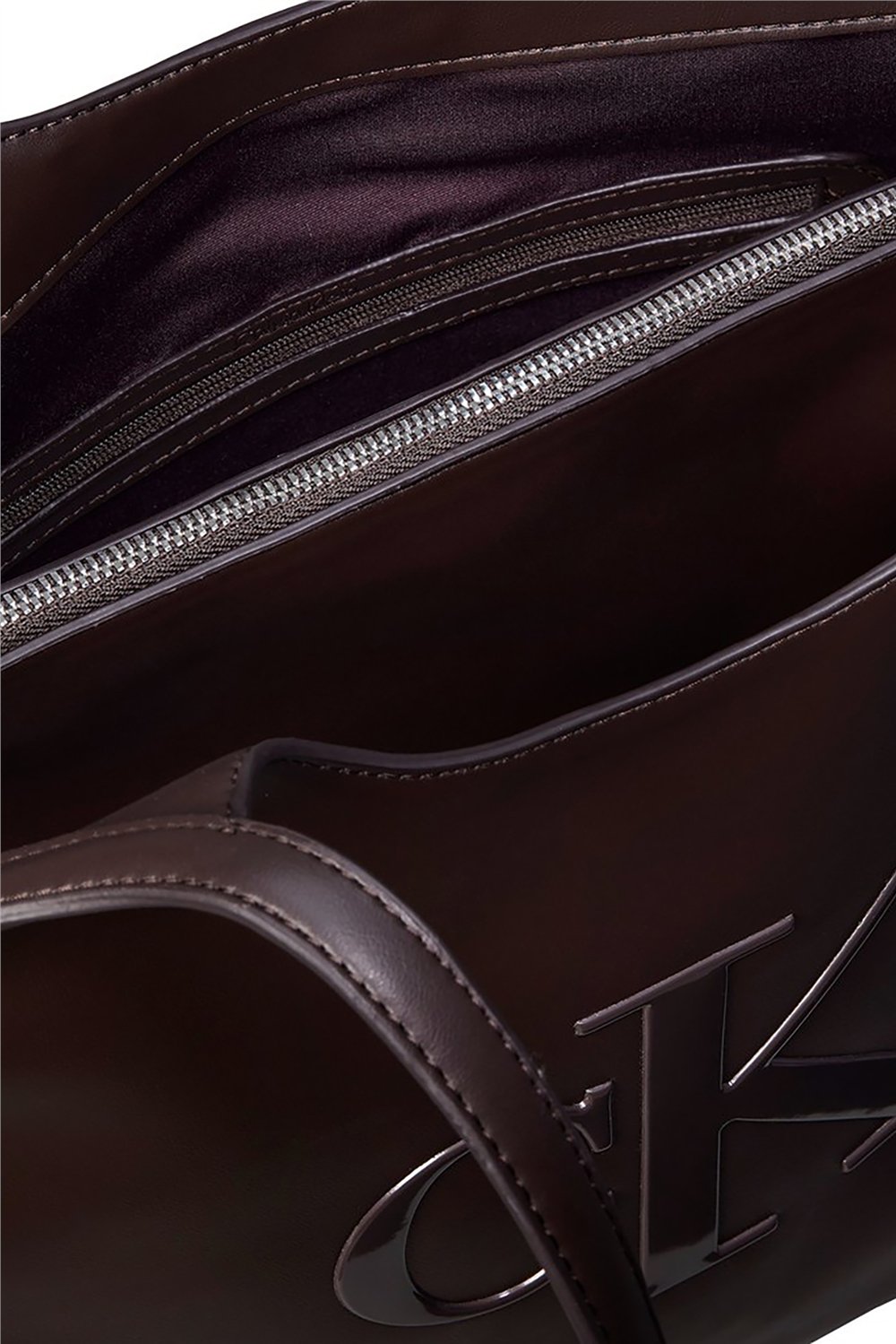 Calvin Klein Bold Ck Shopper Kadın Omuz Çantası Kahverengi