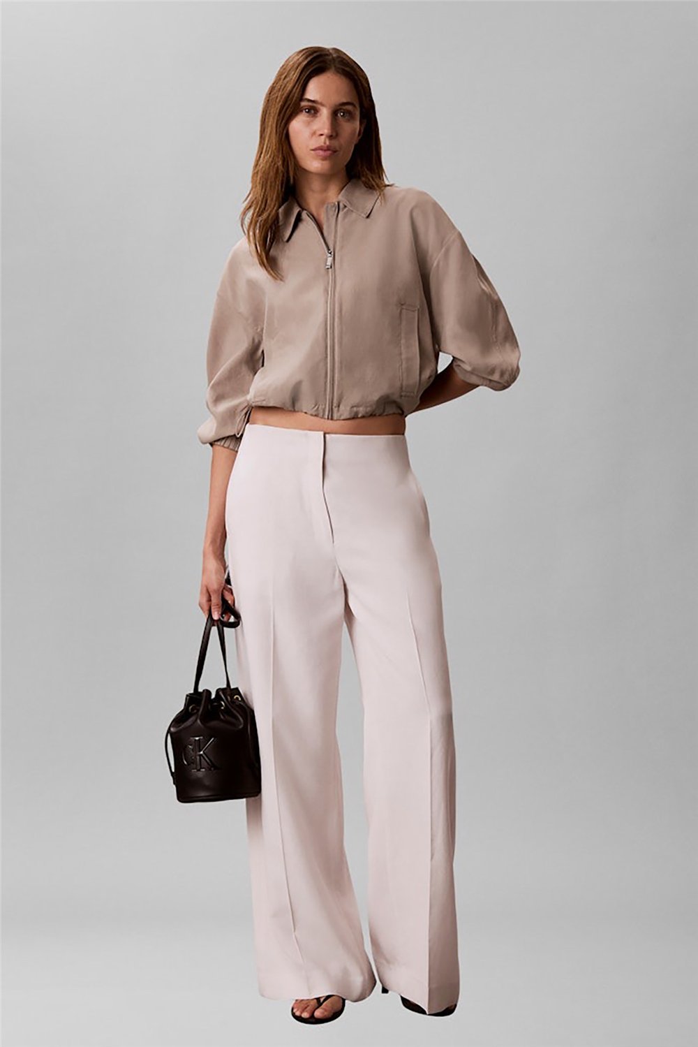 Calvin Klein Bold Ck Small Bucket Bag Kadın Omuz Çantası Siyah