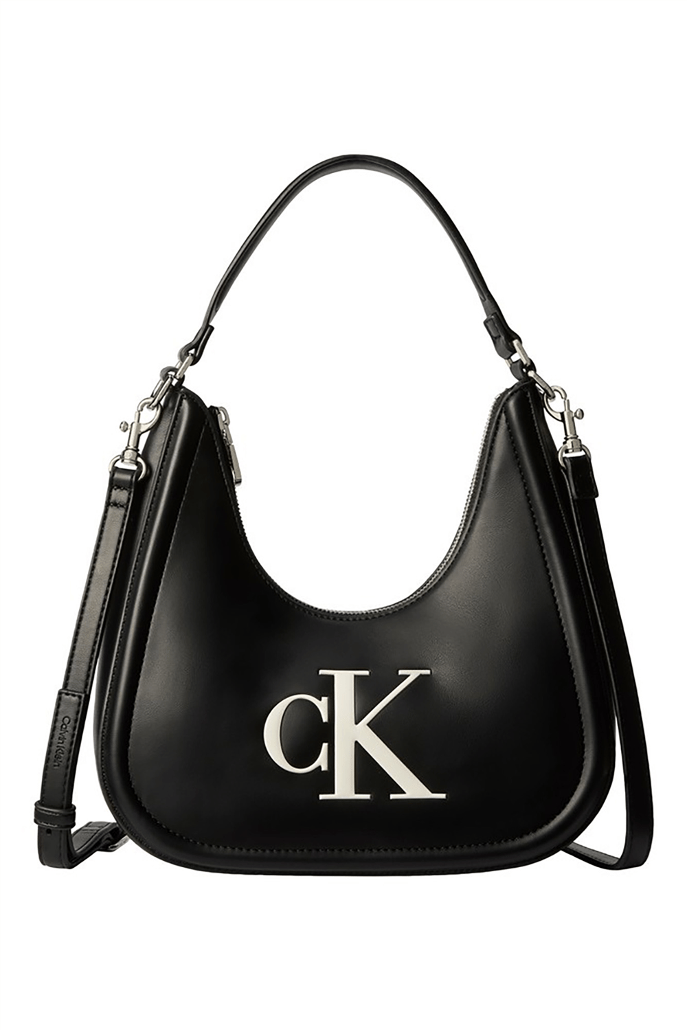Calvin Klein Bold Ck Small Crescent Bag Kadın Mini Omuz Çantası Siyah