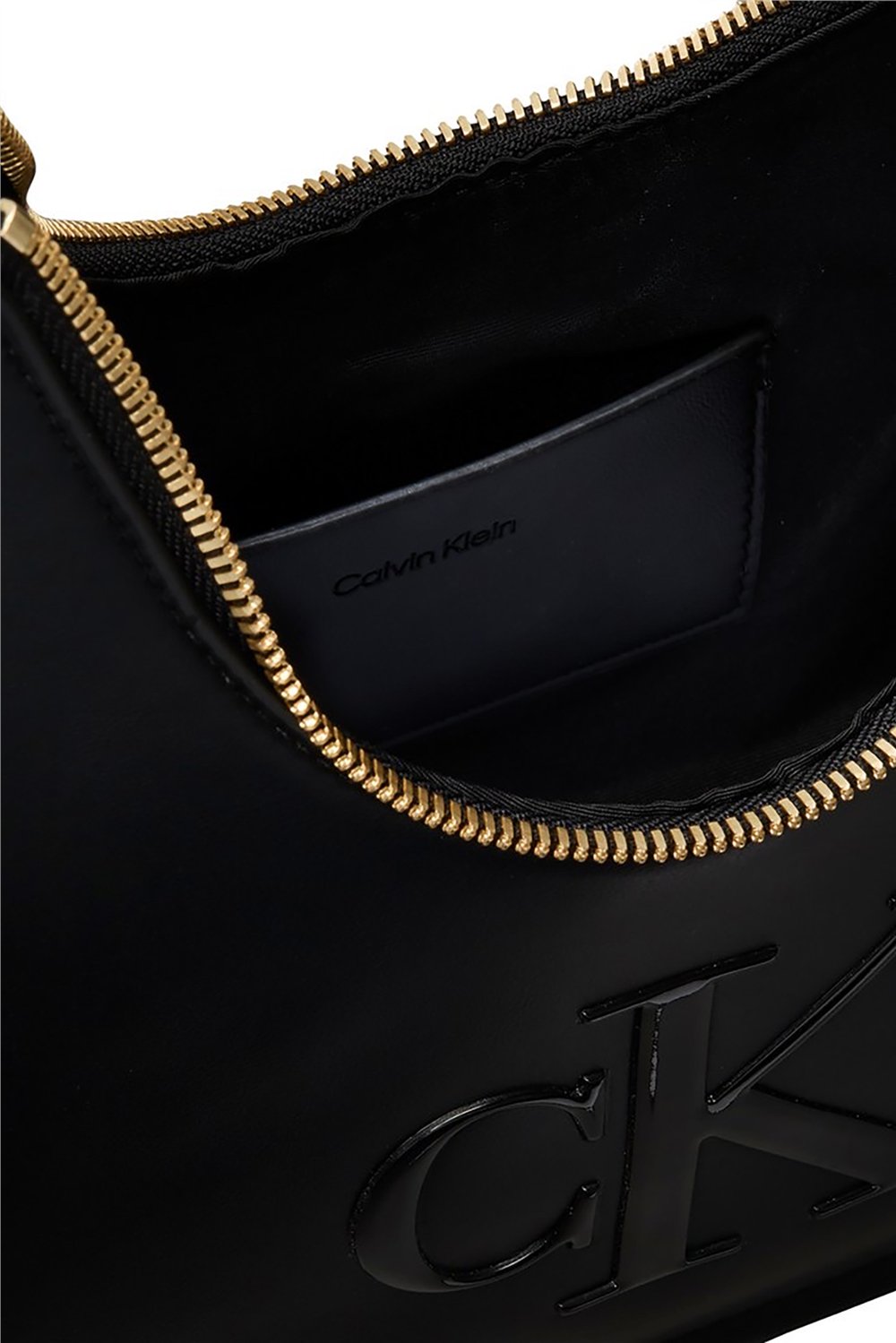 Calvin Klein Bold Ck Small Crescent Bag Kadın Mini Omuz Çantası Siyah