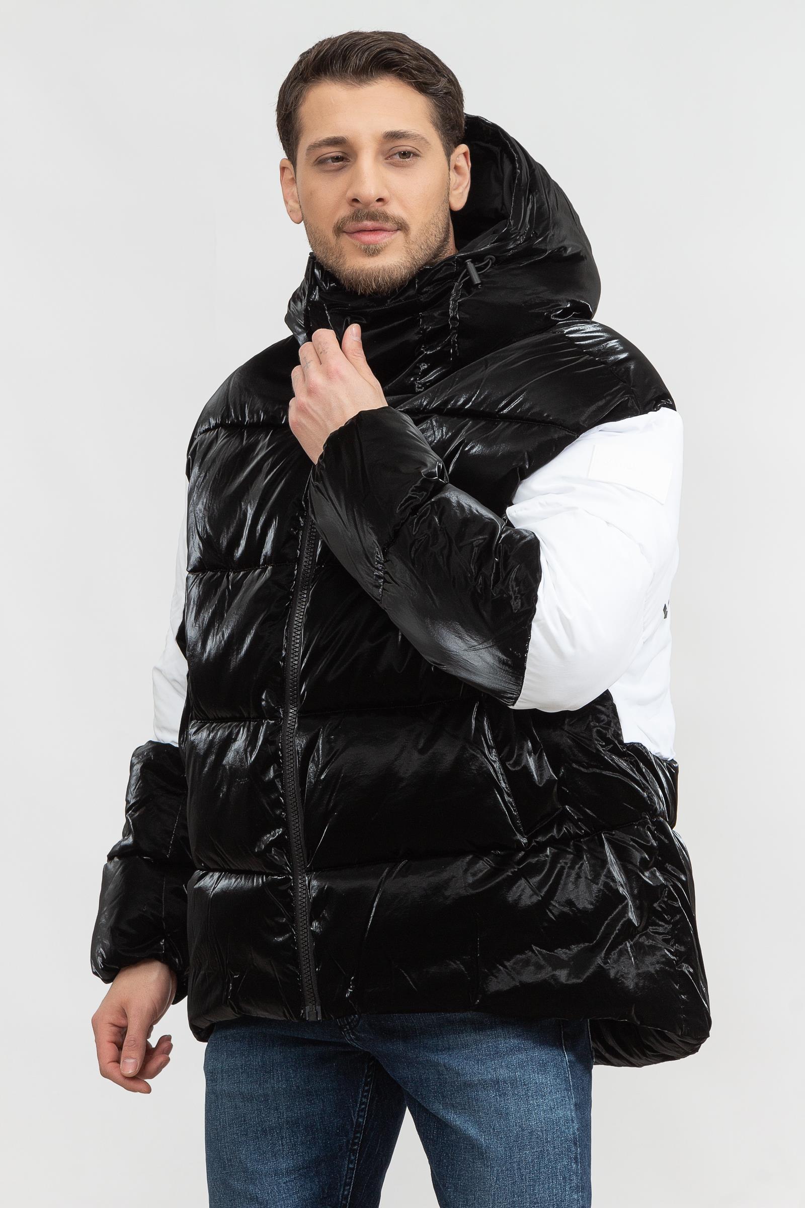 Calvin Klein Bold Logo Colorblock Puffer Erkek Mont