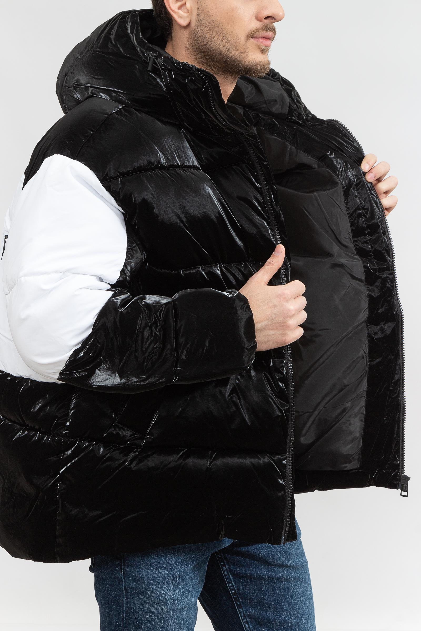 Calvin Klein Bold Logo Colorblock Puffer Erkek Mont