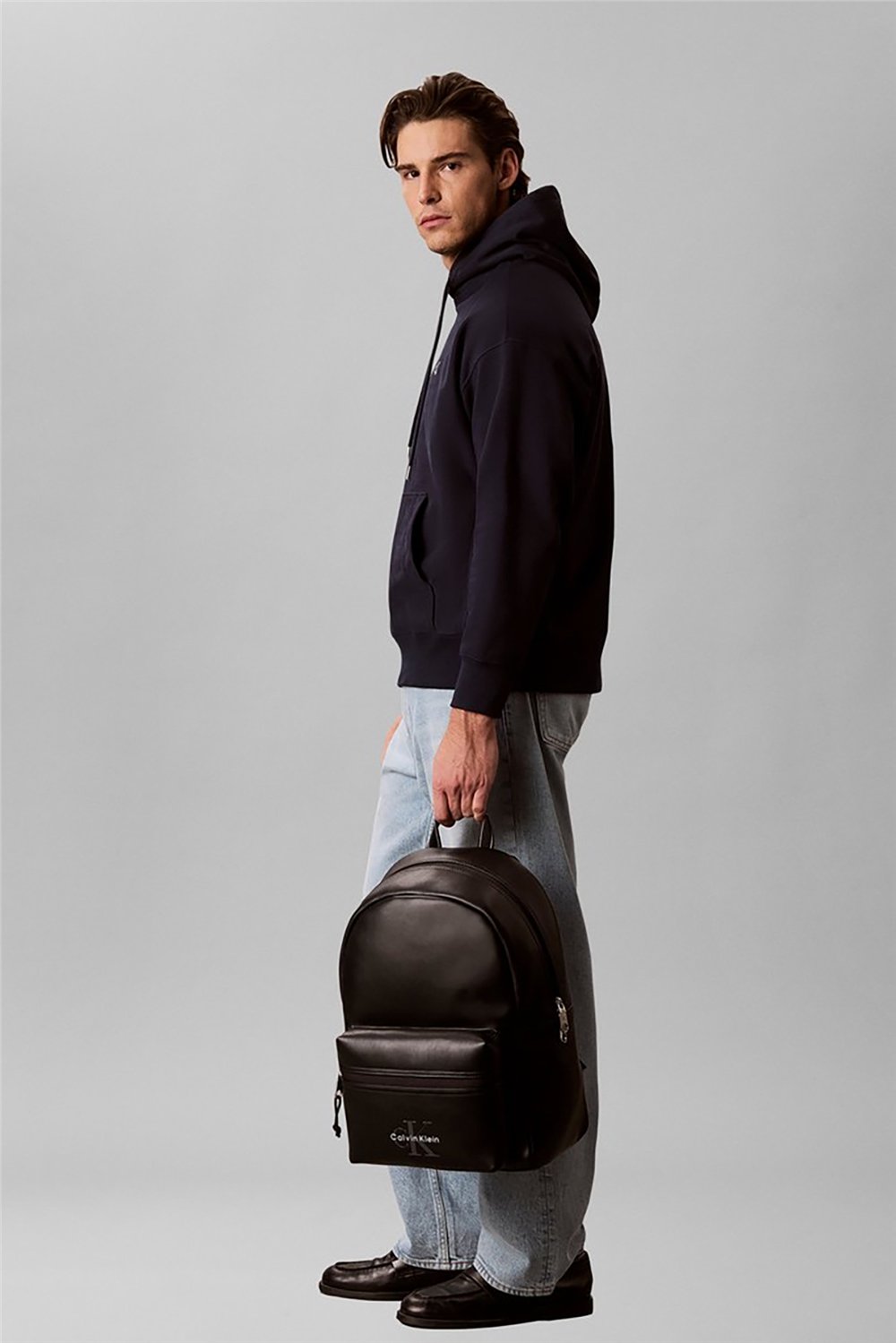 Calvin Klein Bold Logo Webbing Backpack Erkek Sırt Çantası Siyah
