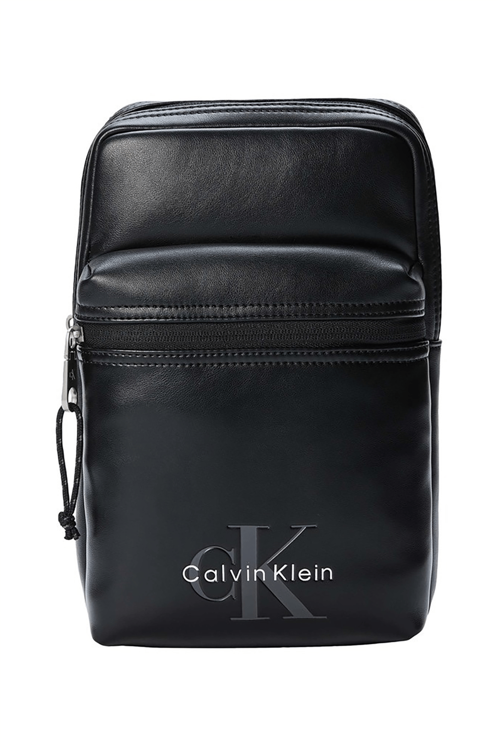 Calvin Klein Bold Logo Webbing Sling Erkek Reporter Çanta Siyah