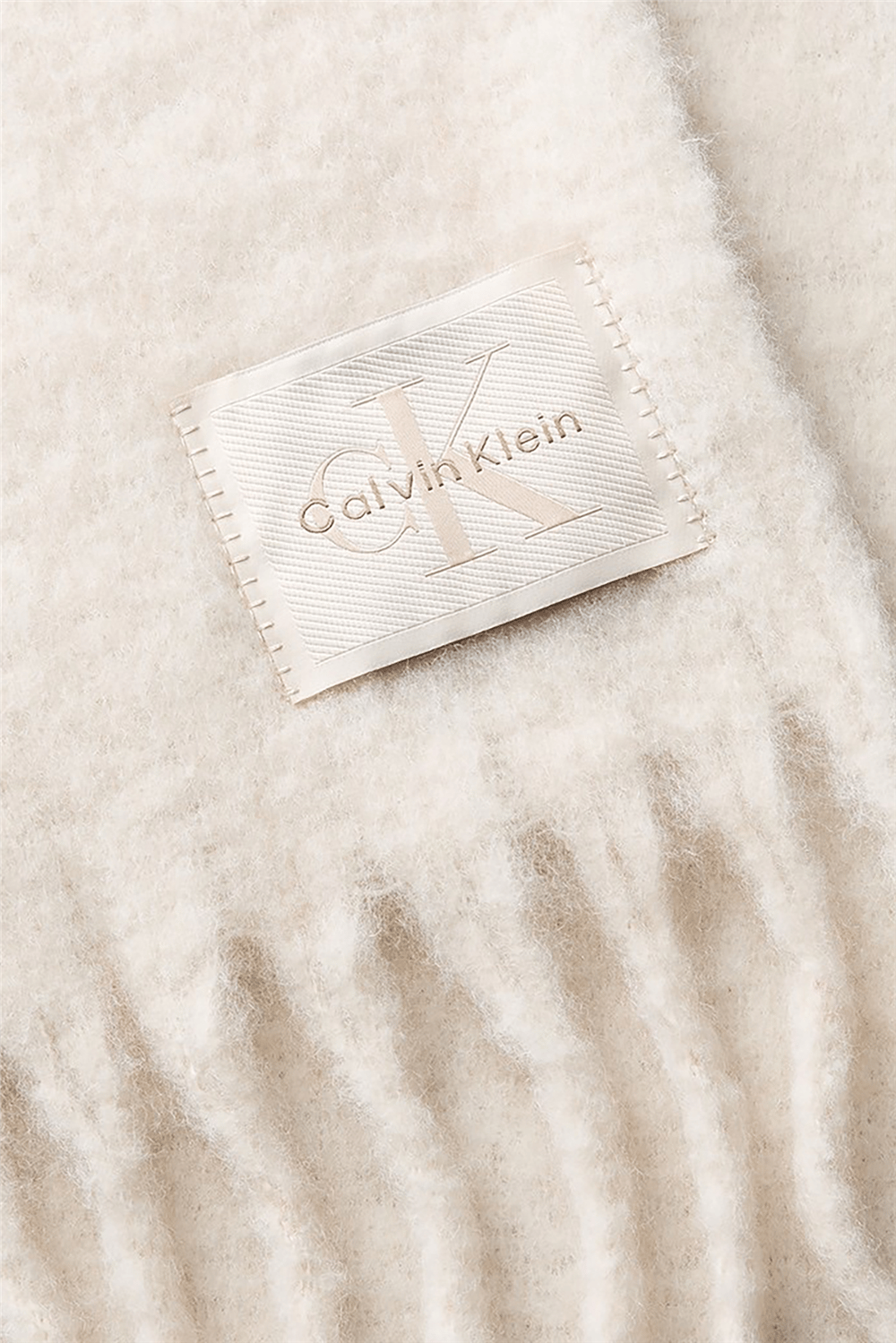 Calvin Klein Brus﻿Hed Solid HW Scarf Kadın Atkı Bej