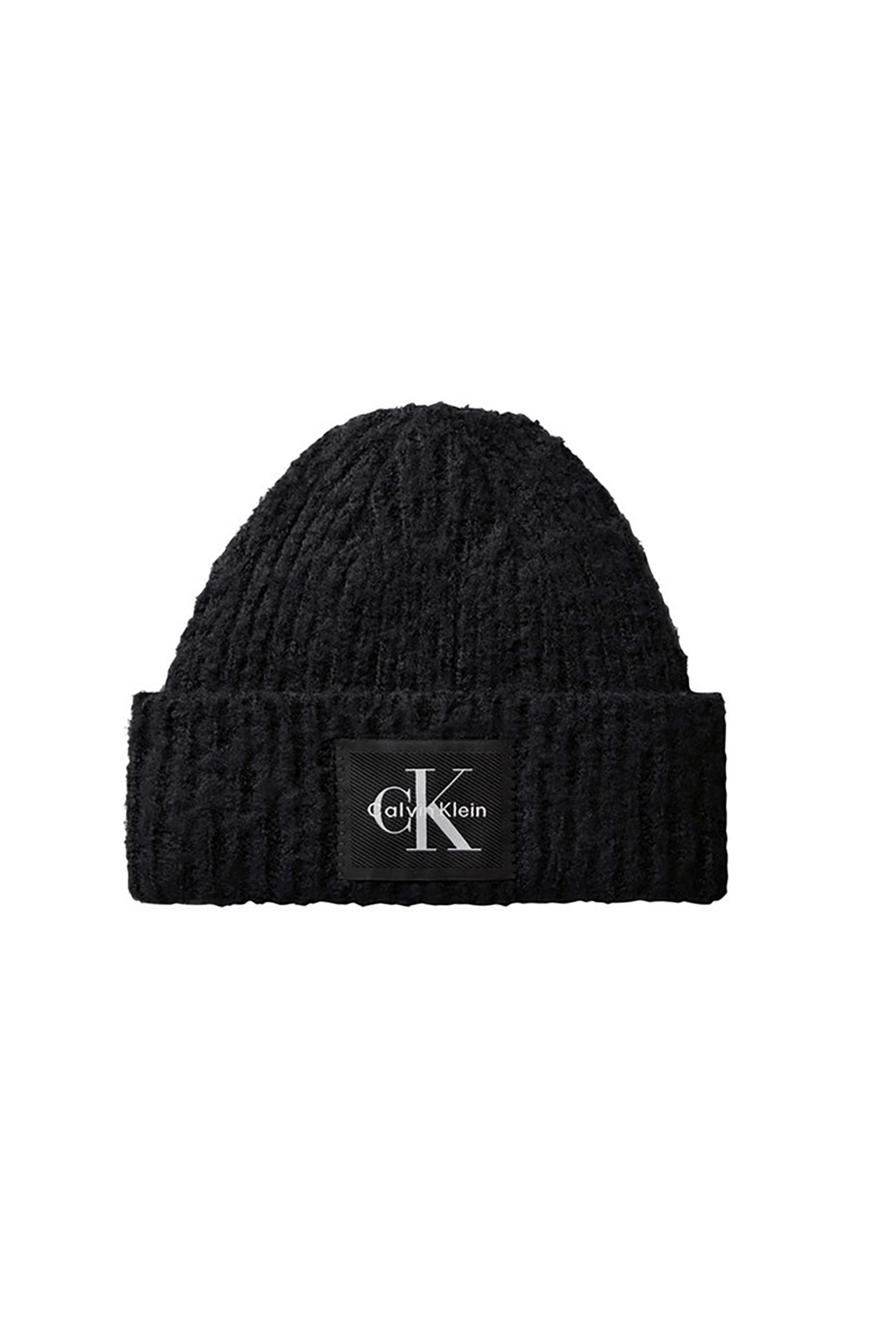 Calvin Klein Brushed Solid Chunky Rib Beanie Kadın Bere Siyah
