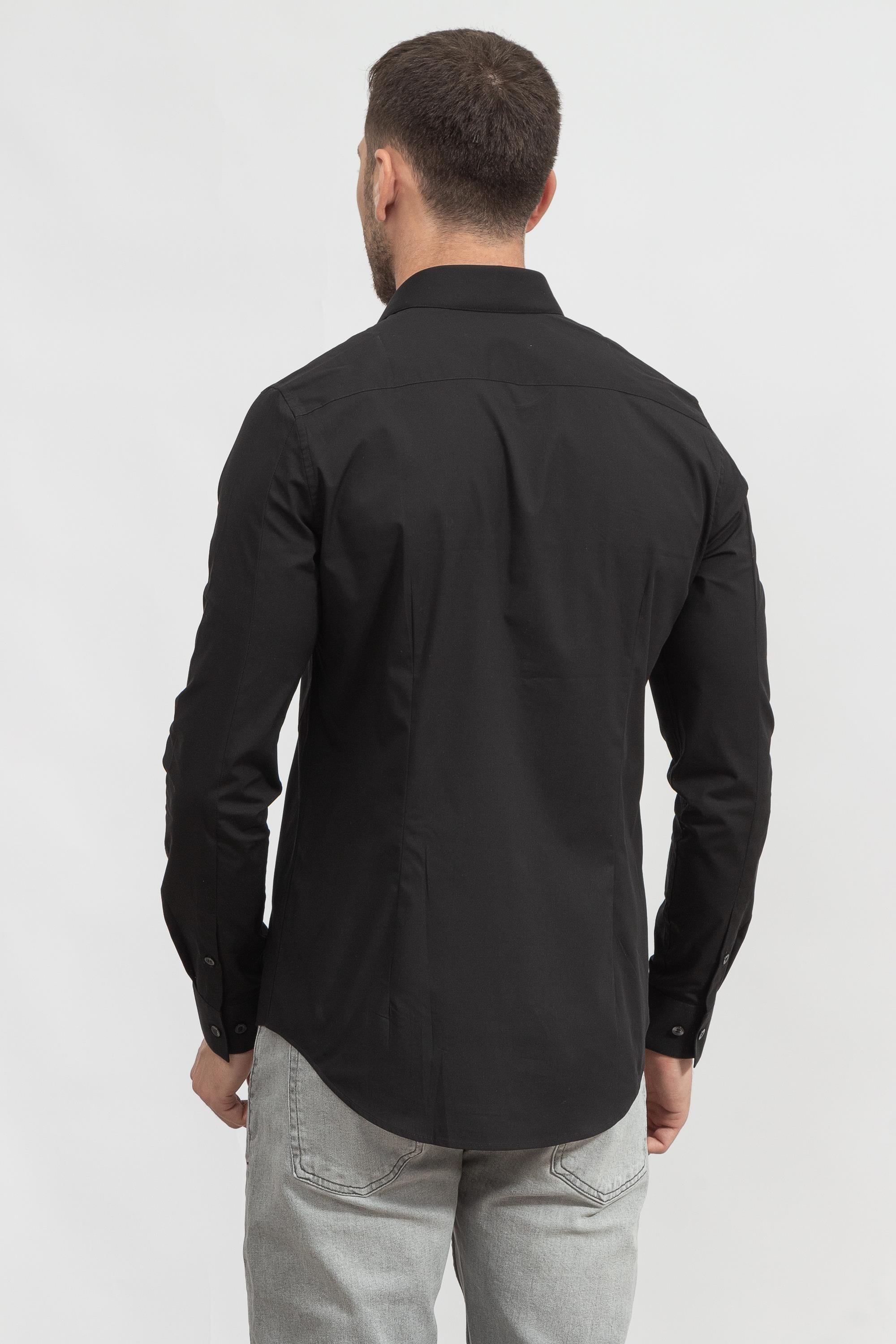 Calvin Klein Chest Logo Slim Stretch Erkek Gömlek
